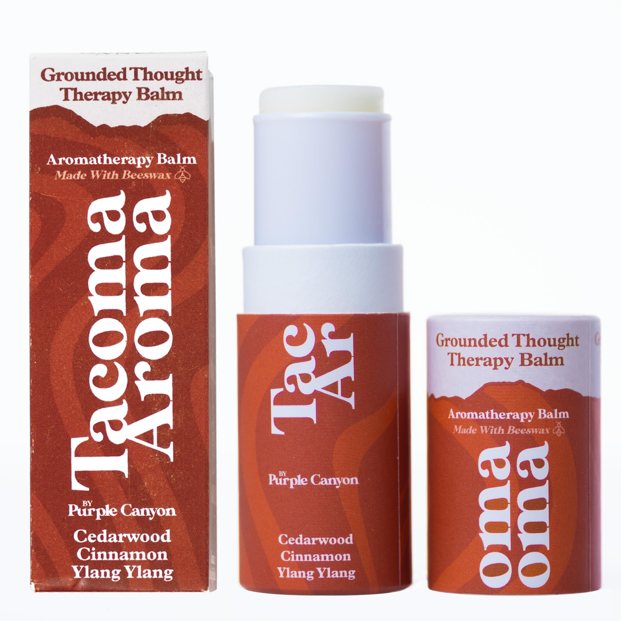 Essential Oils Balm Stick | Grounded Thought Aromatherapy Balm | All Natural Body Balm PURPLE CANYON uk supplements