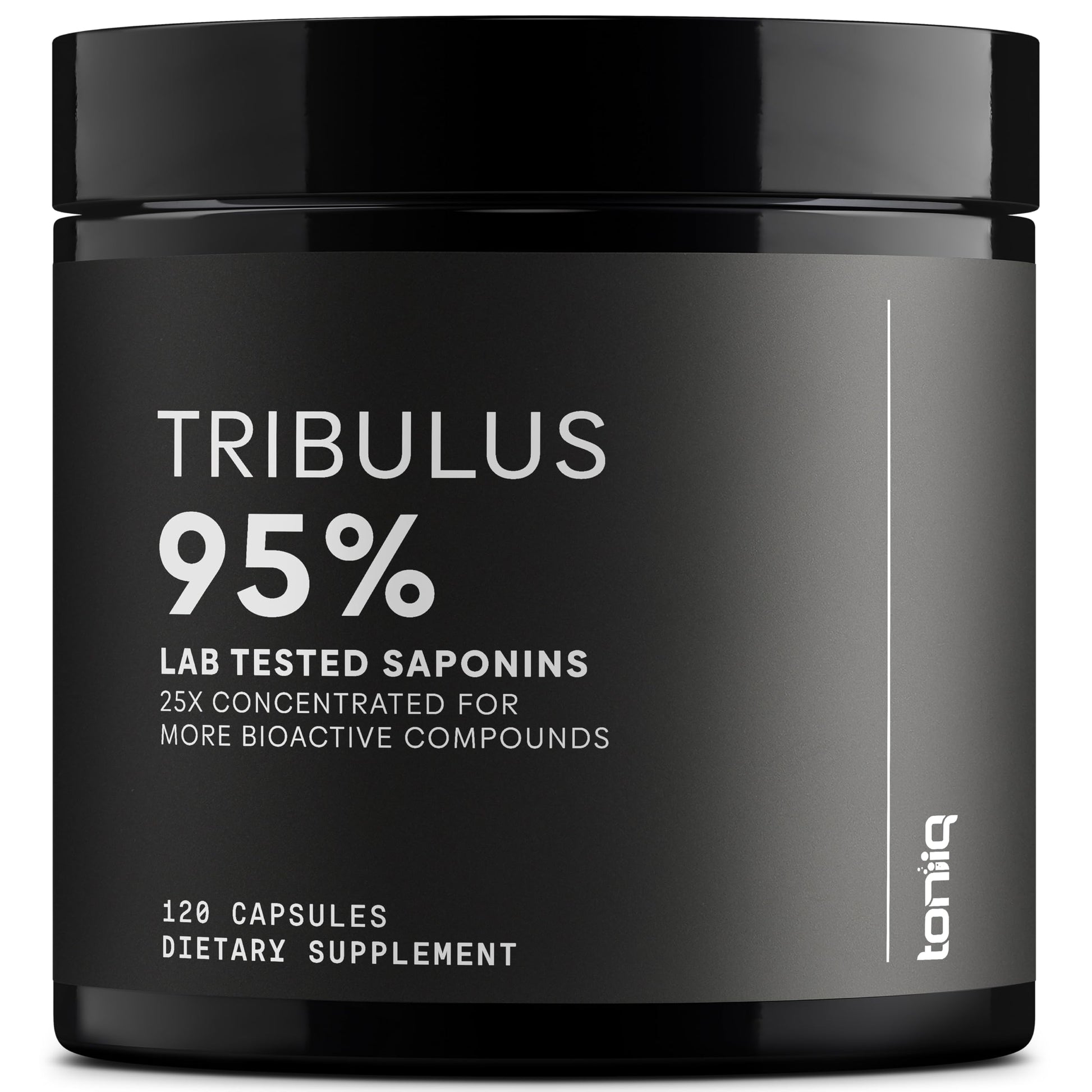 Toniiq Tribulus Terrestris for Men - Ultra High Potency 25:1 Extract with 95% Saponins - 1300mg Pure & Concentrated Formula - Third-Party Lab Tested for Purity & Quality - 120 Capsules Toniiq uk supplements