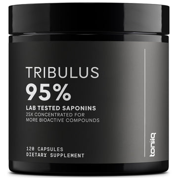 Toniiq Tribulus Terrestris for Men - Ultra High Potency 25:1 Extract with 95% Saponins - 1300mg Pure & Concentrated Formula - Third-Party Lab Tested for Purity & Quality - 120 Capsules Toniiq uk supplements
