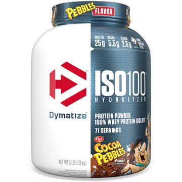 Dymatize ISO100 Hydrolyzed Protein Powder, 100% Whey Isolate, 25g of Protein, 5.5g Dymatize uk supplements