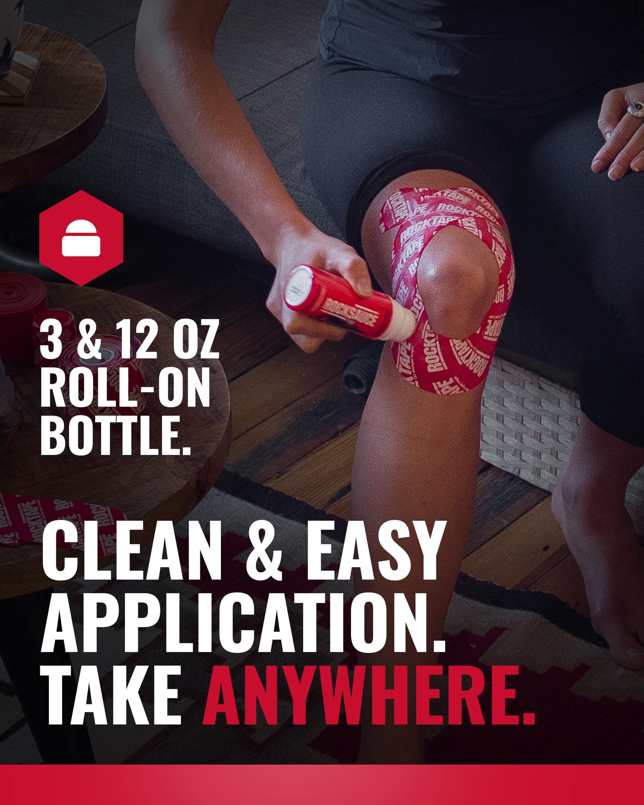 RockSauce Fire, 3 oz Roll-On - Easy to use Pain Relief Cream - Capsaicin & Menthol Formula Relieves Muscle & Joint Pain - Works w/ RockTape - No-Mess Applicator - Dye-Free, Won't Stain Clothes RockTape uk supplements