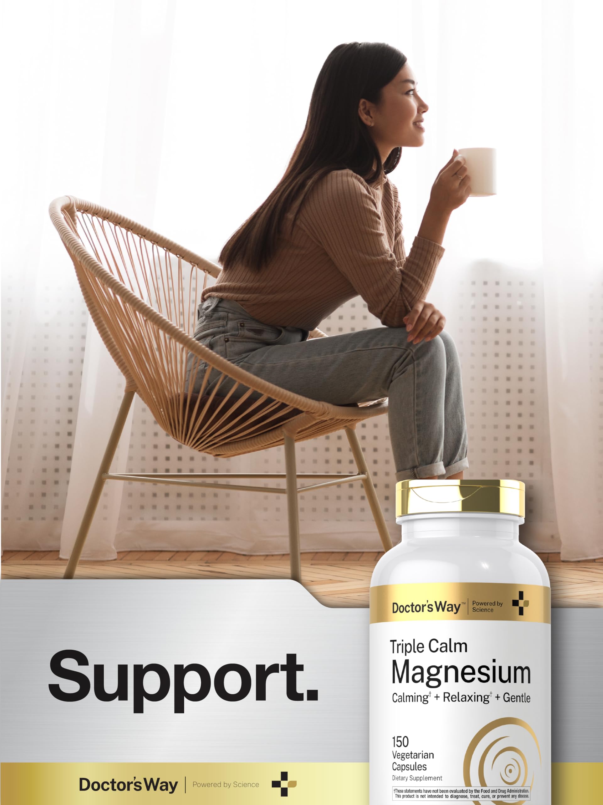 Doctor's Way Triple Magnesium Complex | 150 Capsules | Citrate, Glycinate, & Malate Supplement | Vegetarian, Non-GMO, Gluten Free Formula Doctor's Way uk supplements