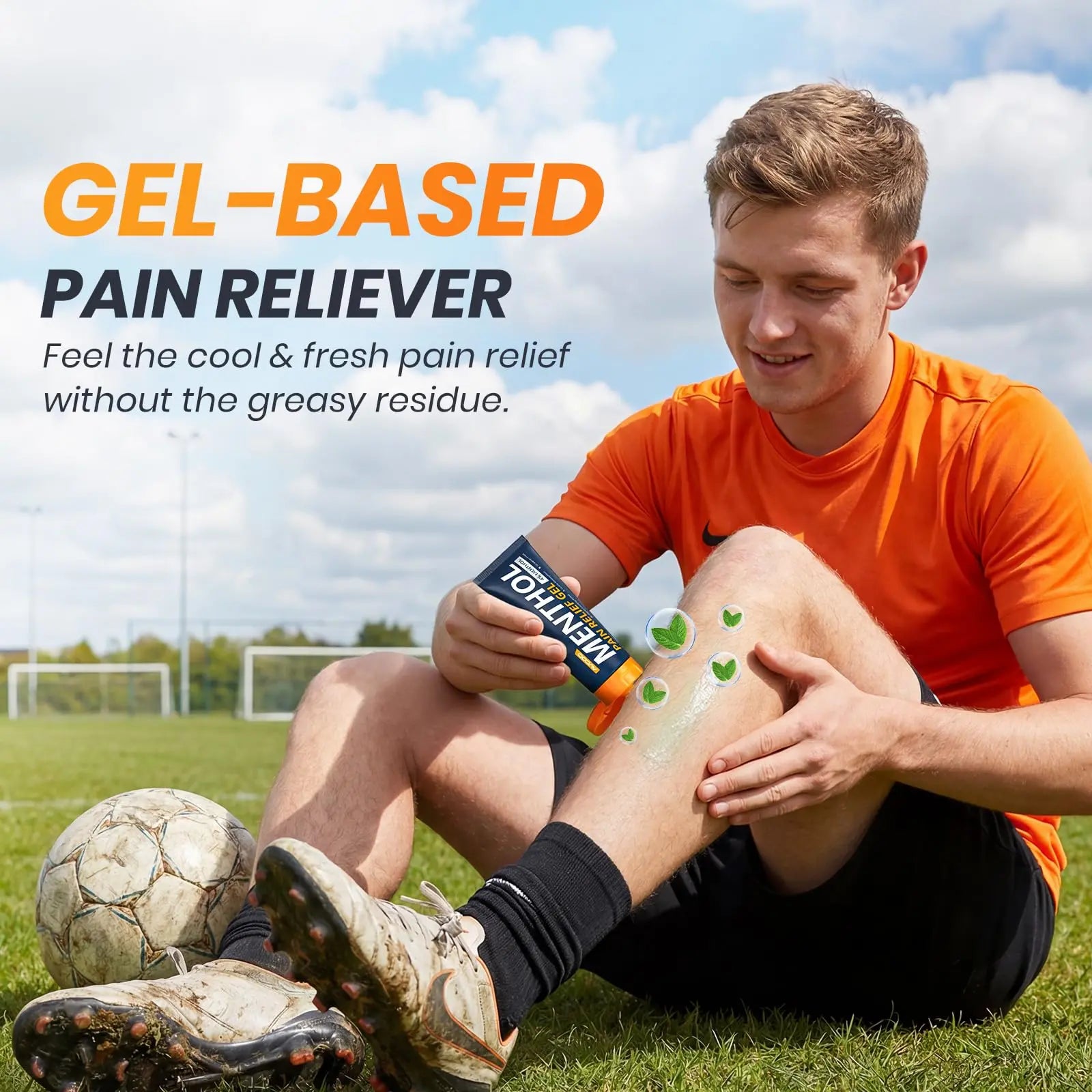AVCOO 4% Menthol Pain Relief Gel, Cooling Sensation for Arthritis, Knees, Joint, Sore Muscle, Neck, Shoulder and Lower Back Pain Relief, Grease-Free Gel, 2 Packs (3 OZ Per Pack) AVCOO uk supplements