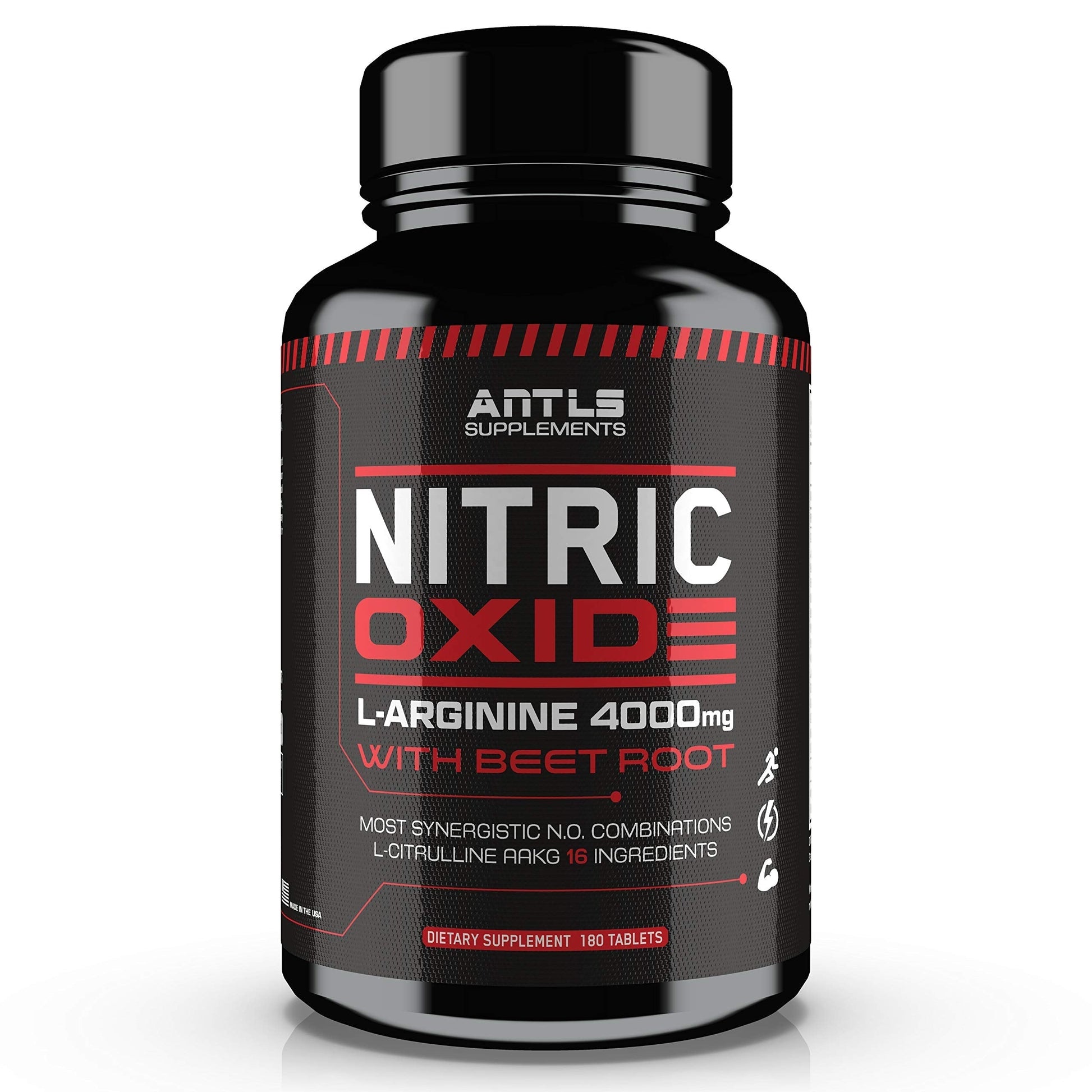 Nitric Oxide Supplement Booster Complex L Arginine 4000mg,L Citrulline, AAKG,Beet Root ANTLS Supplements uk supplements