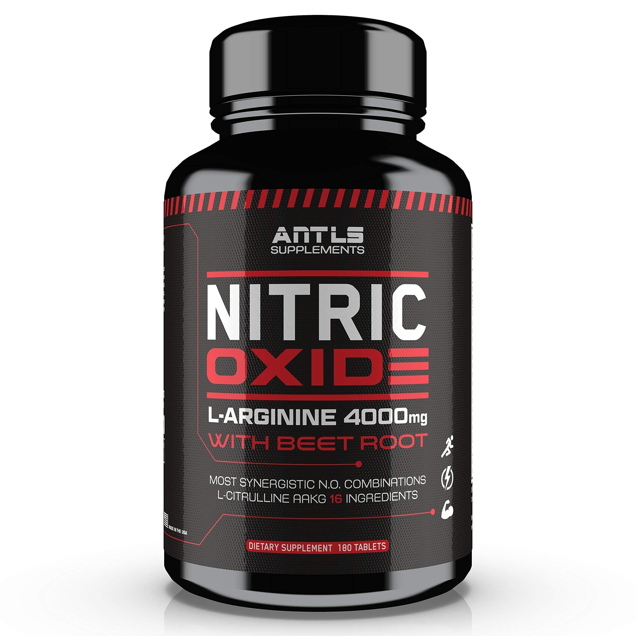 Nitric Oxide Supplement Booster Complex L Arginine 4000mg,L Citrulline, AAKG,Beet Root ANTLS Supplements uk supplements