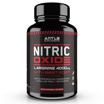 Nitric Oxide Supplement Booster Complex L Arginine 4000mg,L Citrulline, AAKG,Beet Root ANTLS Supplements uk supplements