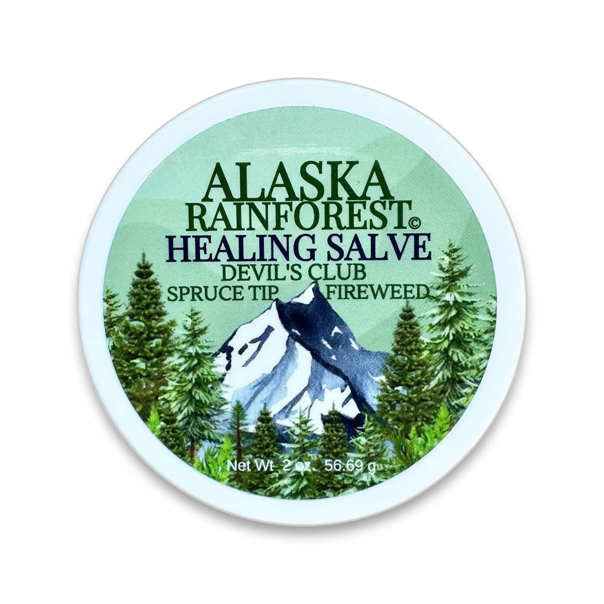 Snowy Summit Alaska Rainforest Salve - Herbal Salve for Dry Skin & Joint Relief - Natural Super Salve for Soothing Skin with Gentle Aroma - Body & Hand Salve - Muscle Rub with Alaskan Devil’s Club Oil Snowy Summit uk supplements