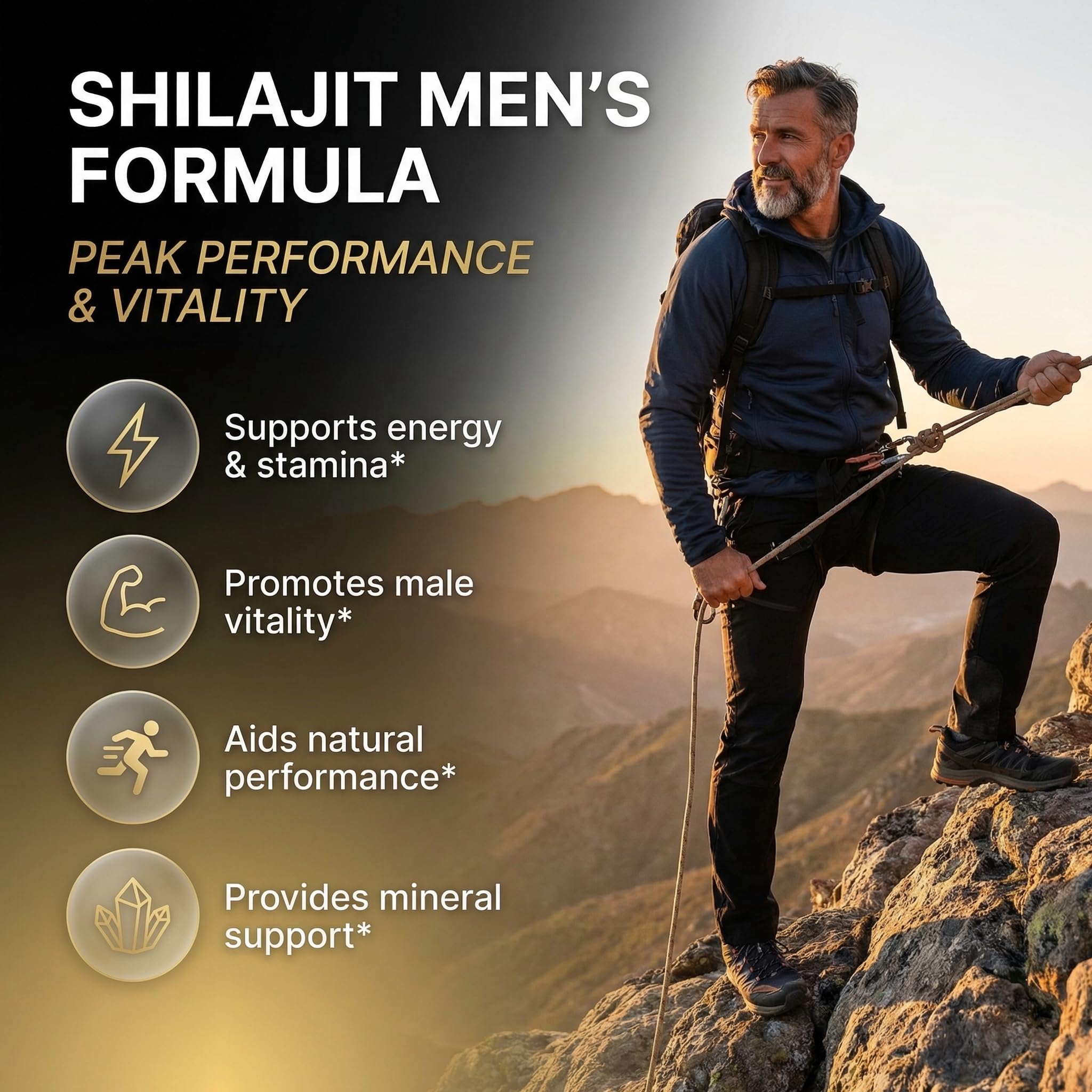 Clean Nutraceuticals Shilajit Supplement for Men with Sea Moss, Tongkat Ali, Ashwagandha, Boron, Zinc, CoQ10, PQQ - Fulvic Acid Capsules - Energy Support - 90 Count - Resin, Gummy & Powder Alternative Clean Nutraceuticals uk supplements
