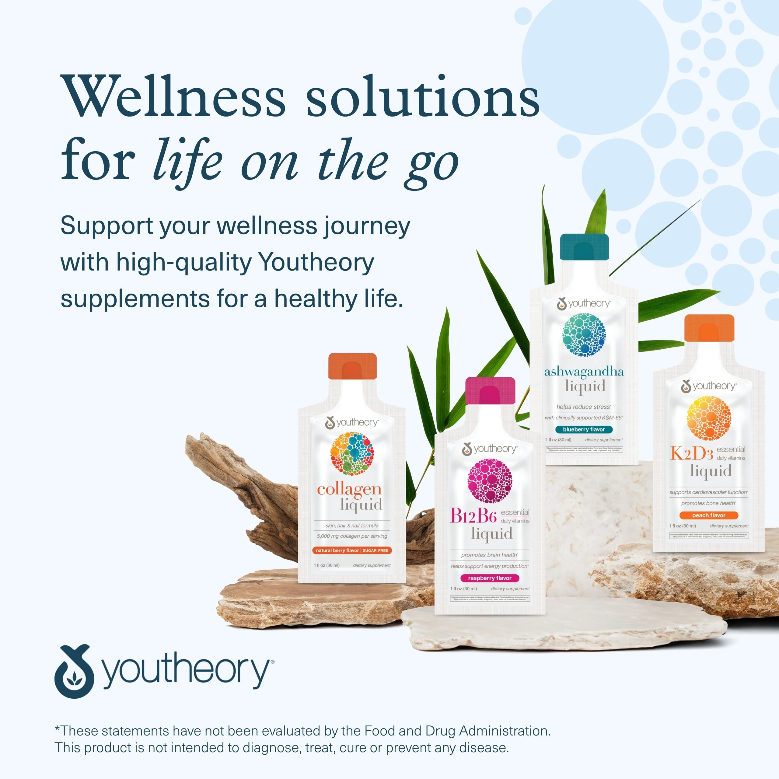Youtheory Ashwagandha Liquid - with Organic KSM-66 Ashwagandha - Herbal Blend to Support Stress Relief & Energy Levels* - Helps Support Mood* - 1 oz Single Serve Packet, Pack of 12 Youtheory uk supplements