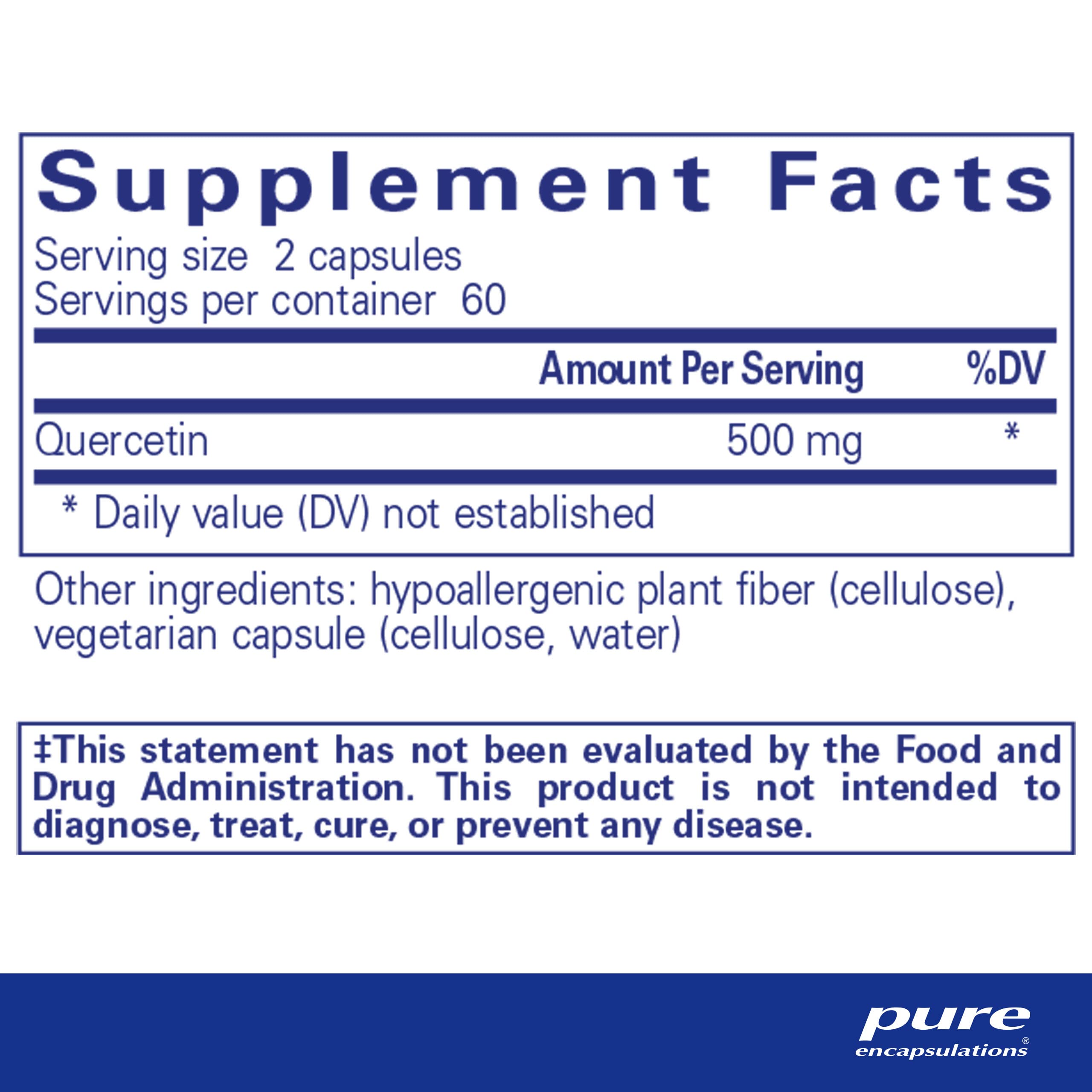 Pure Encapsulations Quercetin -  120 Capsules Pure Encapsulations uk supplements