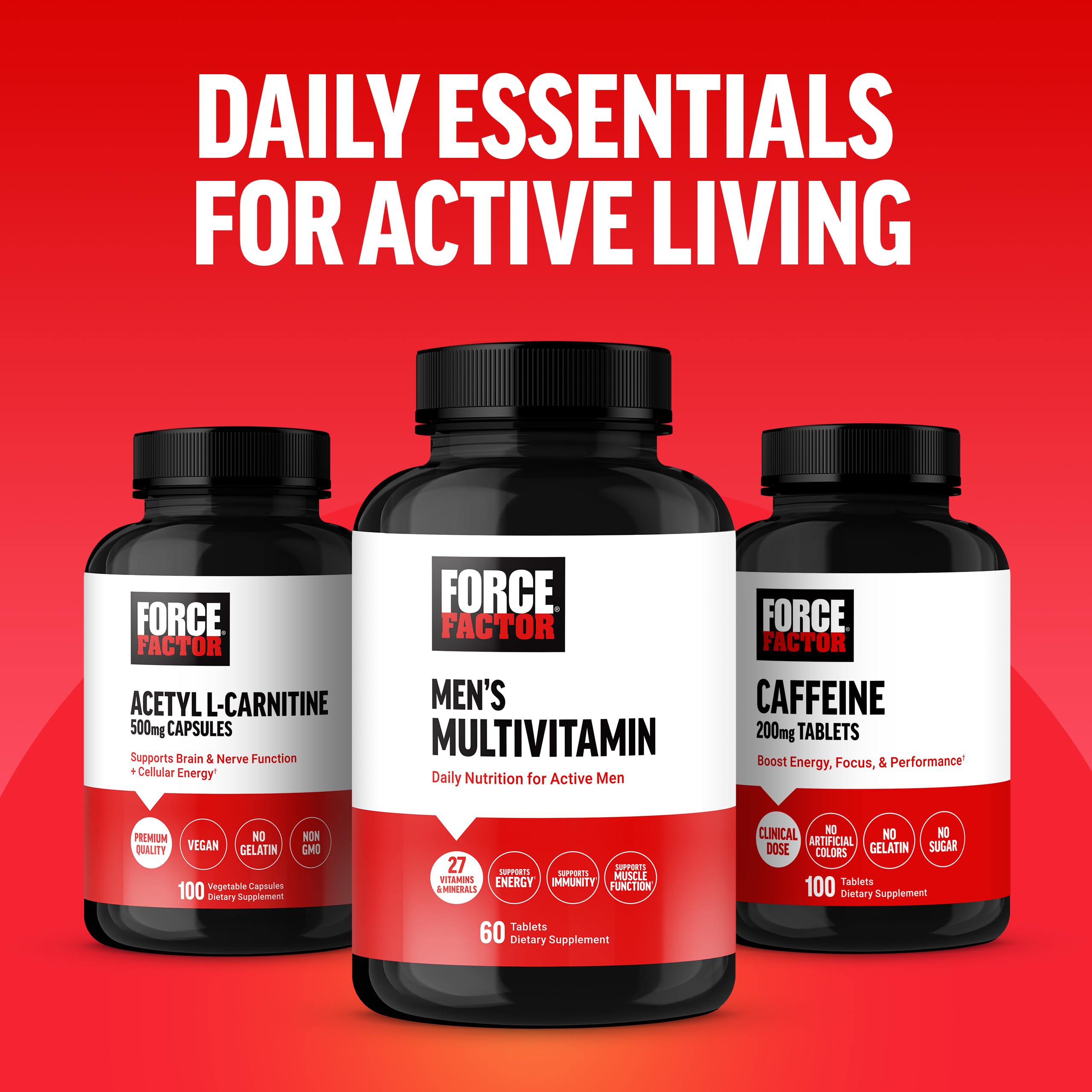 Force Factor Men’s Multivitamins, Multivitamin for Men Plus Amino Acids Supplement with 27 Vitamins and Minerals, and Phytonutrients to Support Energy, and Immunity, 60 Tablets Force Factor uk supplements