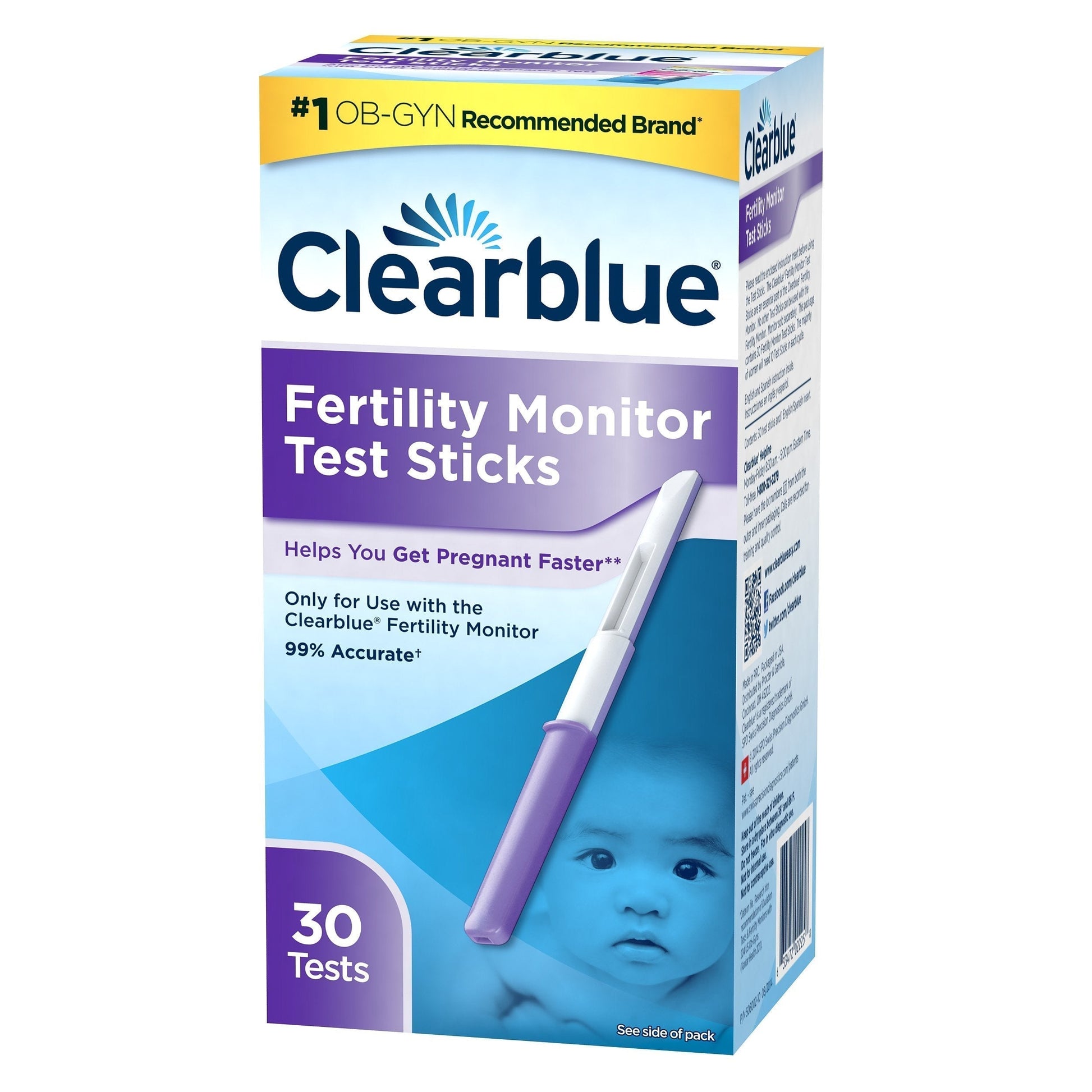 Clearblue Fertility Monitor Test Sticks, 30 count Clearblue uk supplements