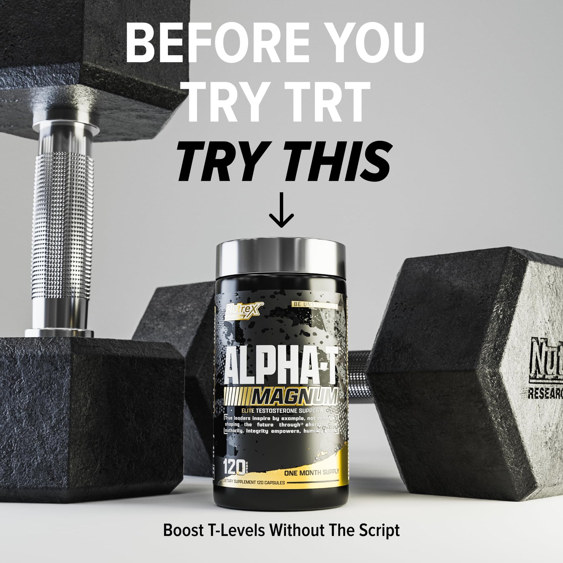 Nutrex Research Alpha-T Magnum Testosterone Support for Men | Anabolic Supplement with Tongkat Ali, Fadogia Agrestis, Shilajit and Ashwagandha | Muscle Builder for Strength, Growth & Hormone Balance Nutrex Research uk supplements