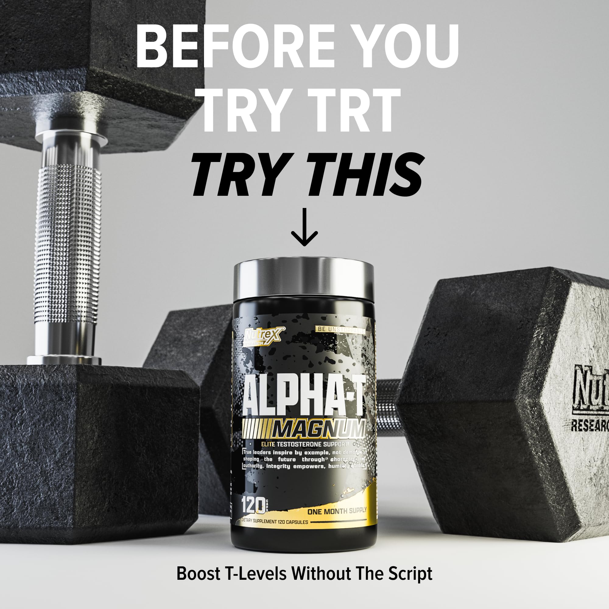 Nutrex Research Alpha-T Magnum Testosterone Support for Men | Anabolic Supplement with Tongkat Ali, Fadogia Agrestis, Shilajit and Ashwagandha | Muscle Builder for Strength, Growth & Hormone Balance Nutrex Research uk supplements