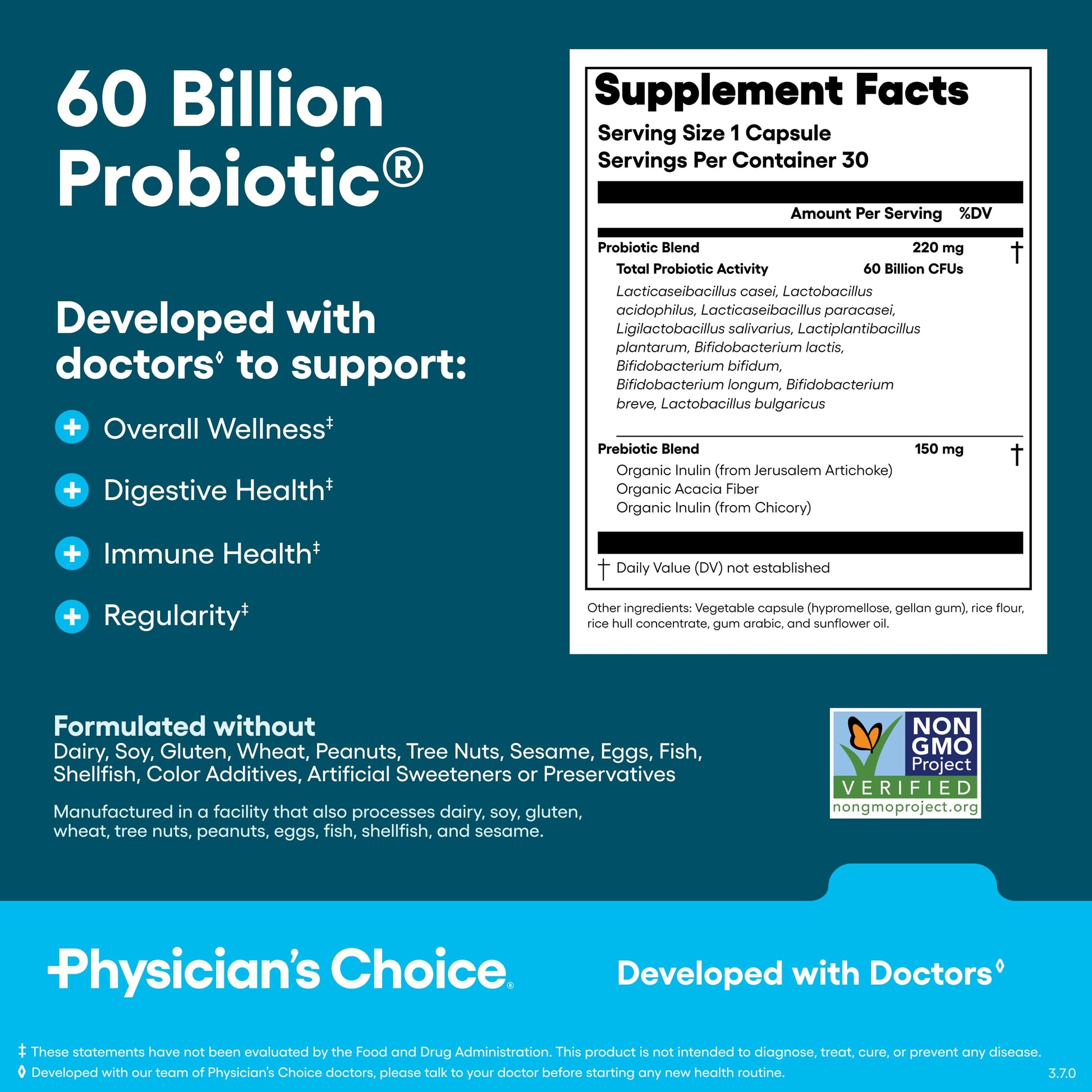 Physician's CHOICE Gut Guardian Bundle: Advanced Bloating & Digestion Support with 60 Billion Probiotic, Digestive Enzymes & Bloat + Gas Probiotic - Daily Gut Health Support for Women and Men Physician's CHOICE uk supplements