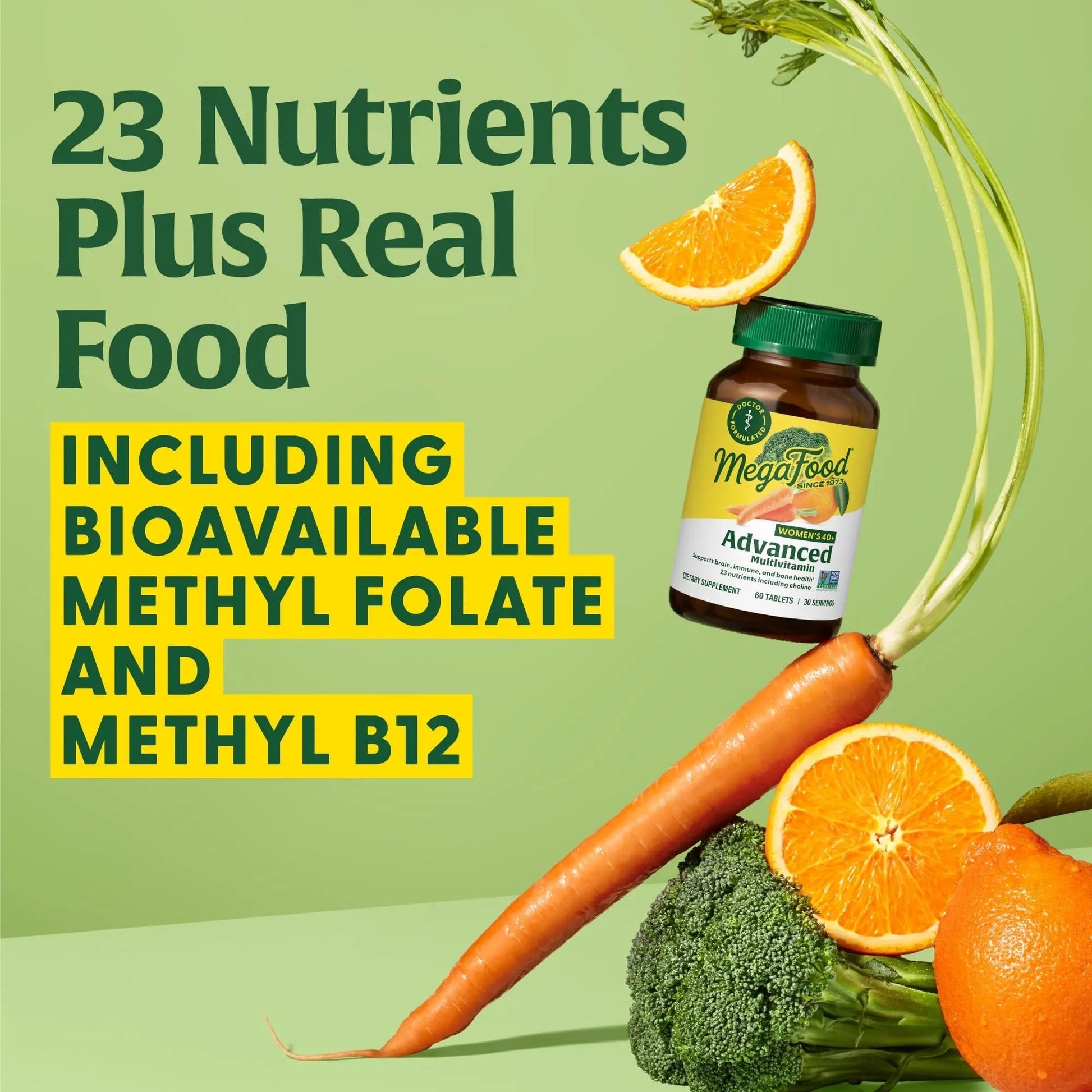 MegaFood Women's 40+ Multivitamin - Multivitamin Supplement for Women with Iron, Vitamins C, B12, K2, A, B6, Choline, and more MegaFood uk supplements