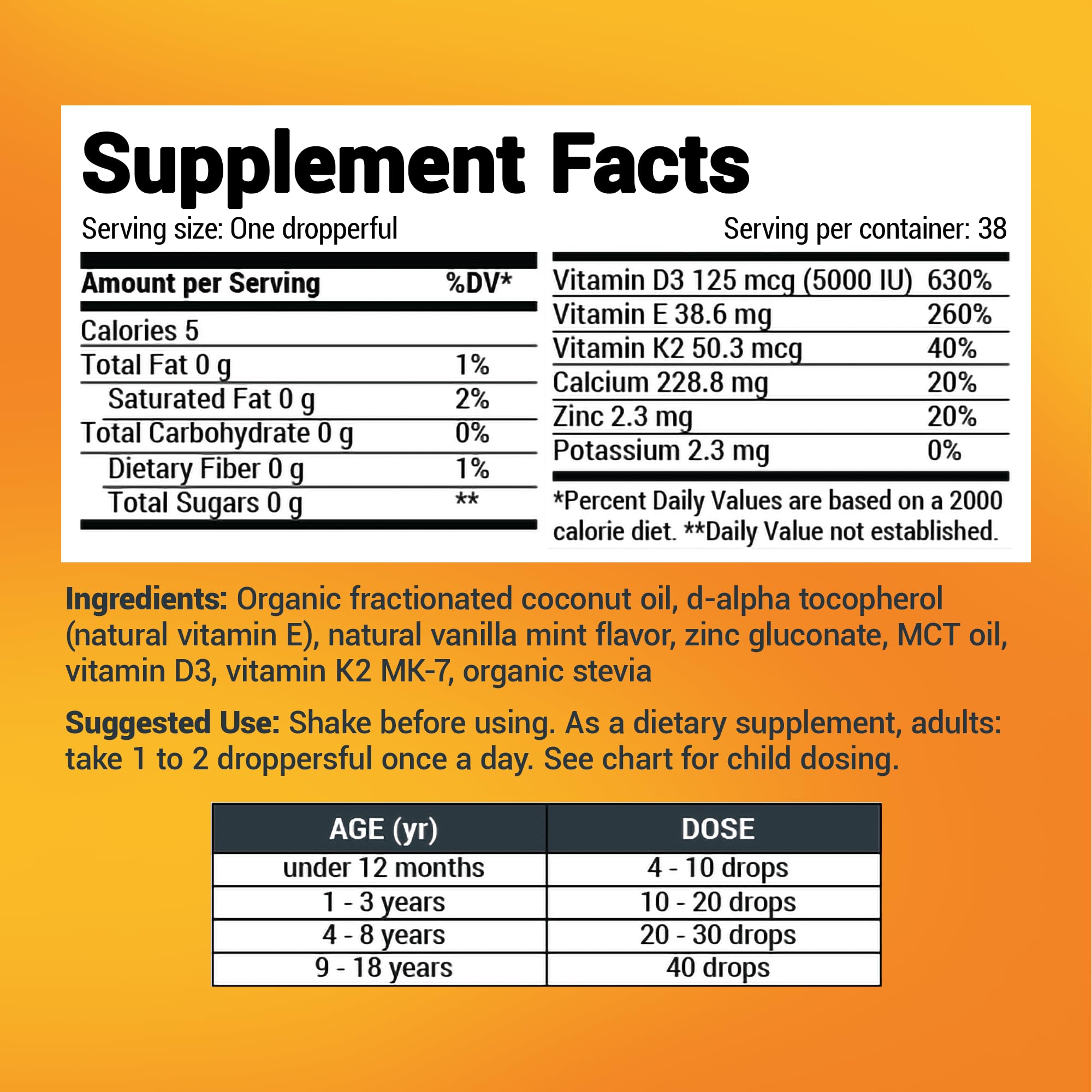 Dr. Berg Liquid Vitamin D3 & K2 Supplement - For Bone, Teeth, Mood & Immune Health Dr. Berg Nutritionals uk supplements