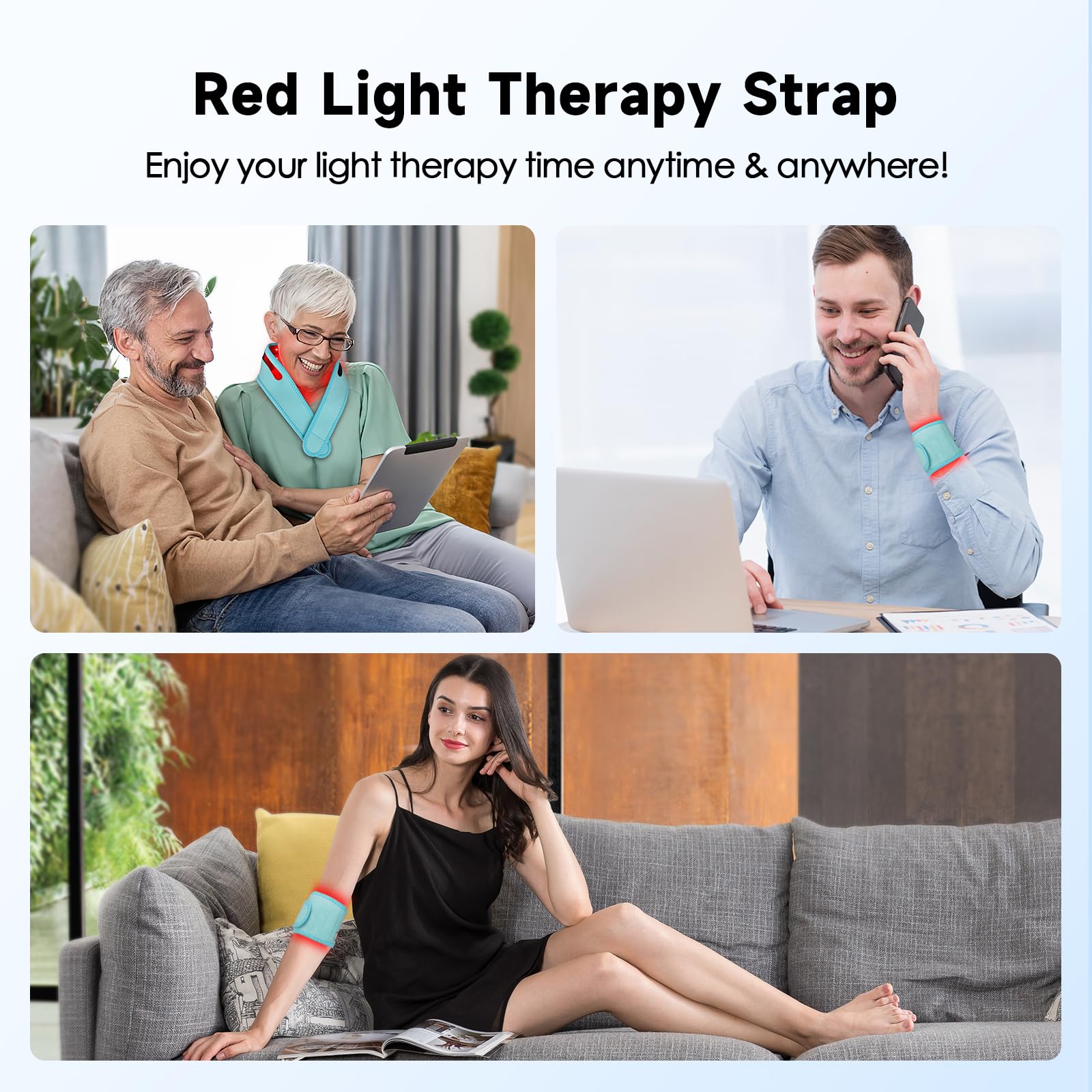 Red Light Therapy for Neck, Yasinaner Red Infrared Light Therapy Pad for Neck 660nm Red Light yasinaner uk supplements