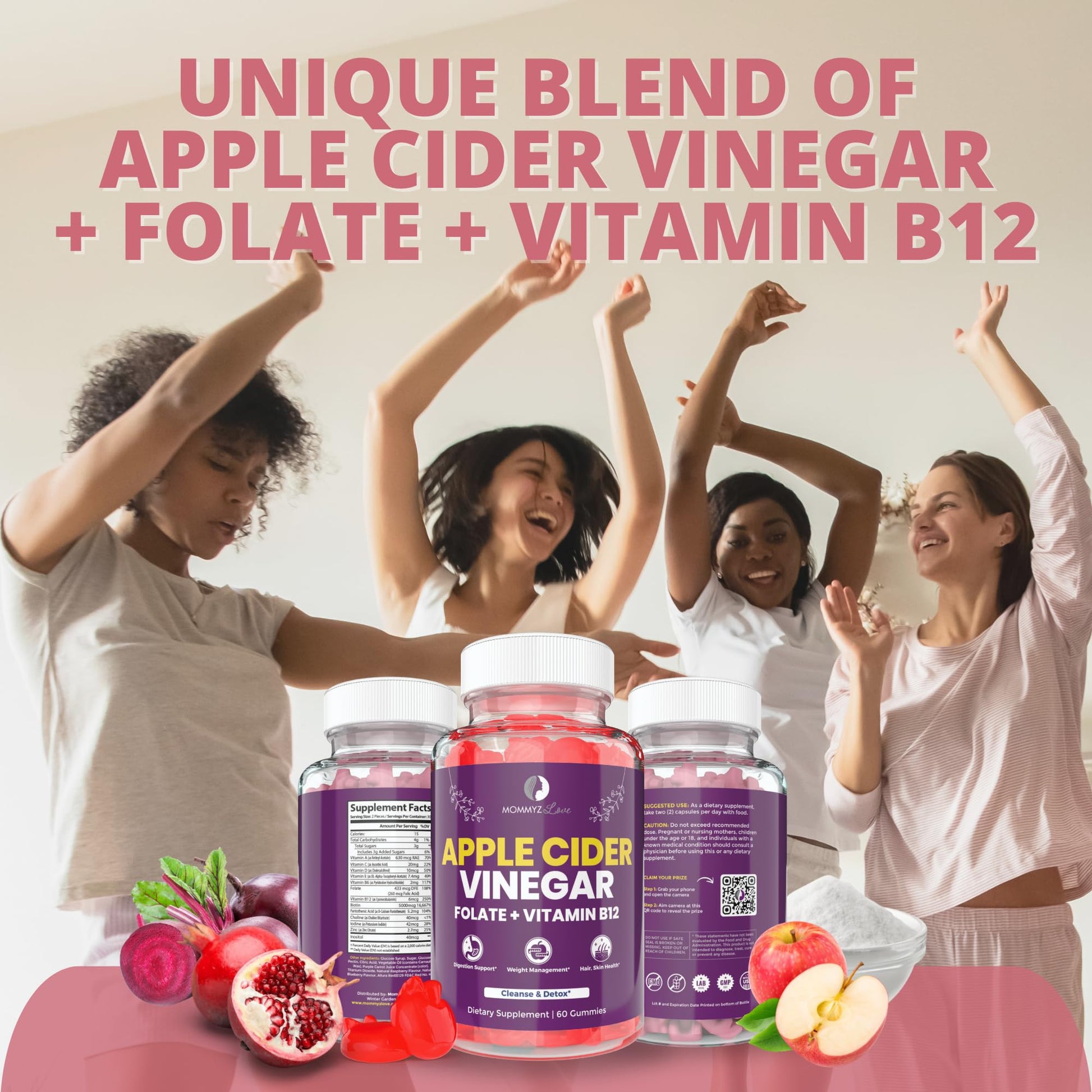 Probiotics for Vaginal Probiotics for Vaginal Odor Control, Balanced PH Levels Plus Apple Cider Vinegar Gummies Mommyz Love uk supplements