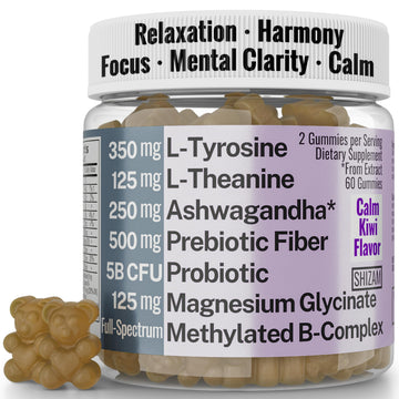 L-Tyrosine L-Theanine Methylated Vitamin B Complex Magnesium Glycinate Probiotic Fiber for Kids Adults Men Women w. Chicory Root Inulin 5-MTHF B12 P5P B6 B9 B5 B3 Powder Capsule Pill Supplement Alt SHIZAM uk supplements