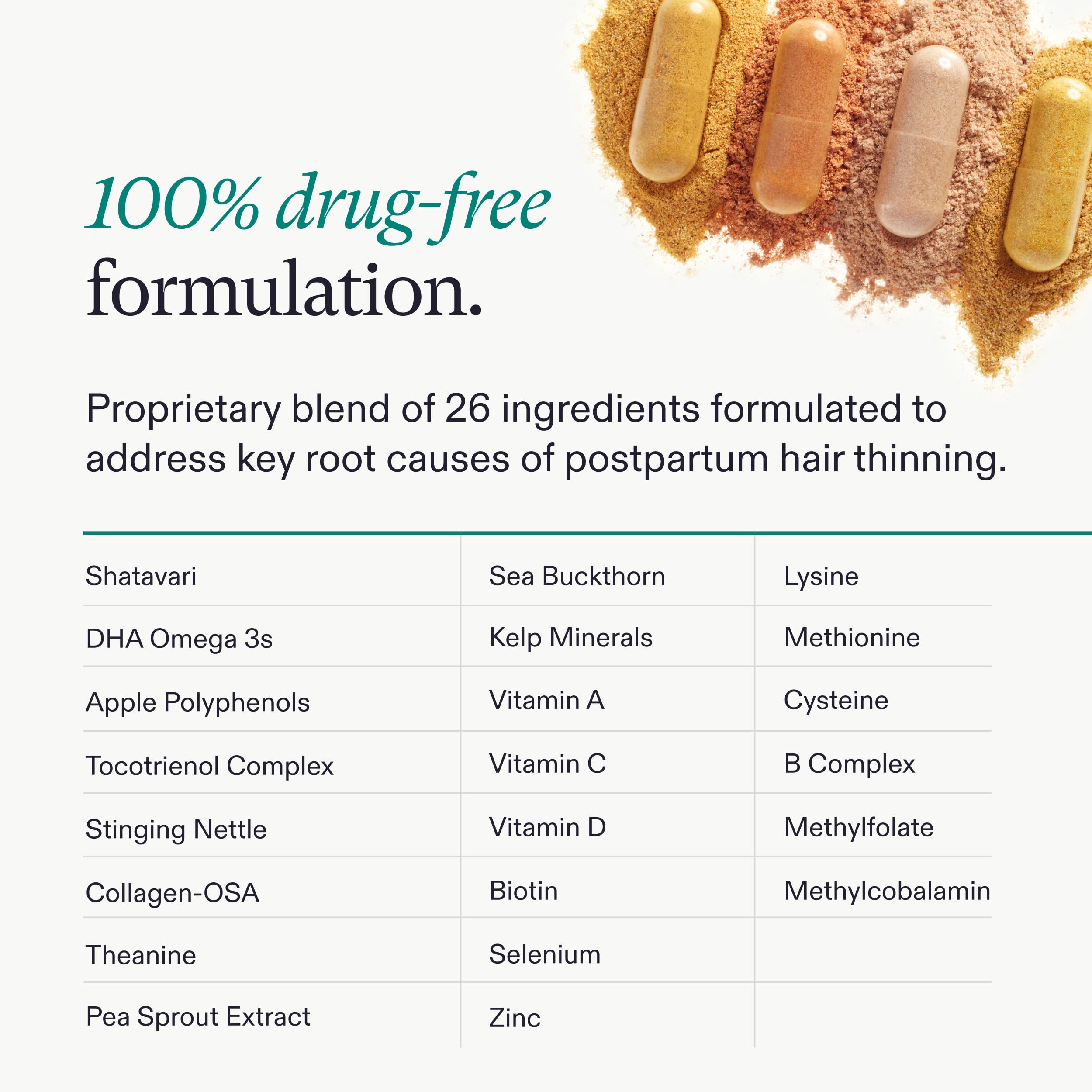 Nutrafol Postpartum Hair Growth Supplements, Clinically Tested for Visibly Thicker Hair and Less Shedding, Breastfeeding-friendly - 1 Month Supply Nutrafol uk supplements