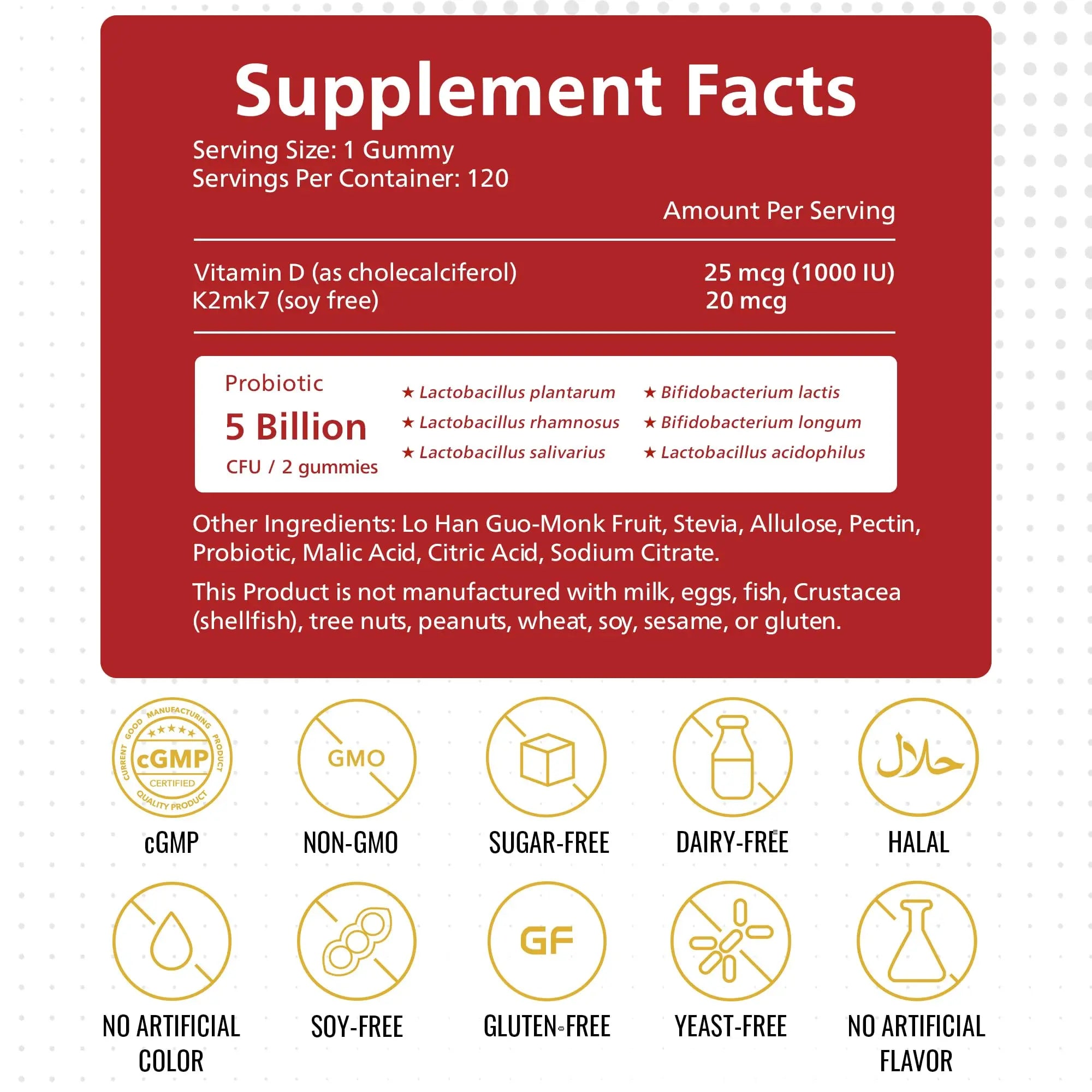 KEN Vitamin D3 K2 with Probiotic for Kids, Sugar-Free Gummies for Calcium Absorption, Bone Support, 5 Billion CFU Probiotics for Gut Balance and Immune Function KEN uk supplements