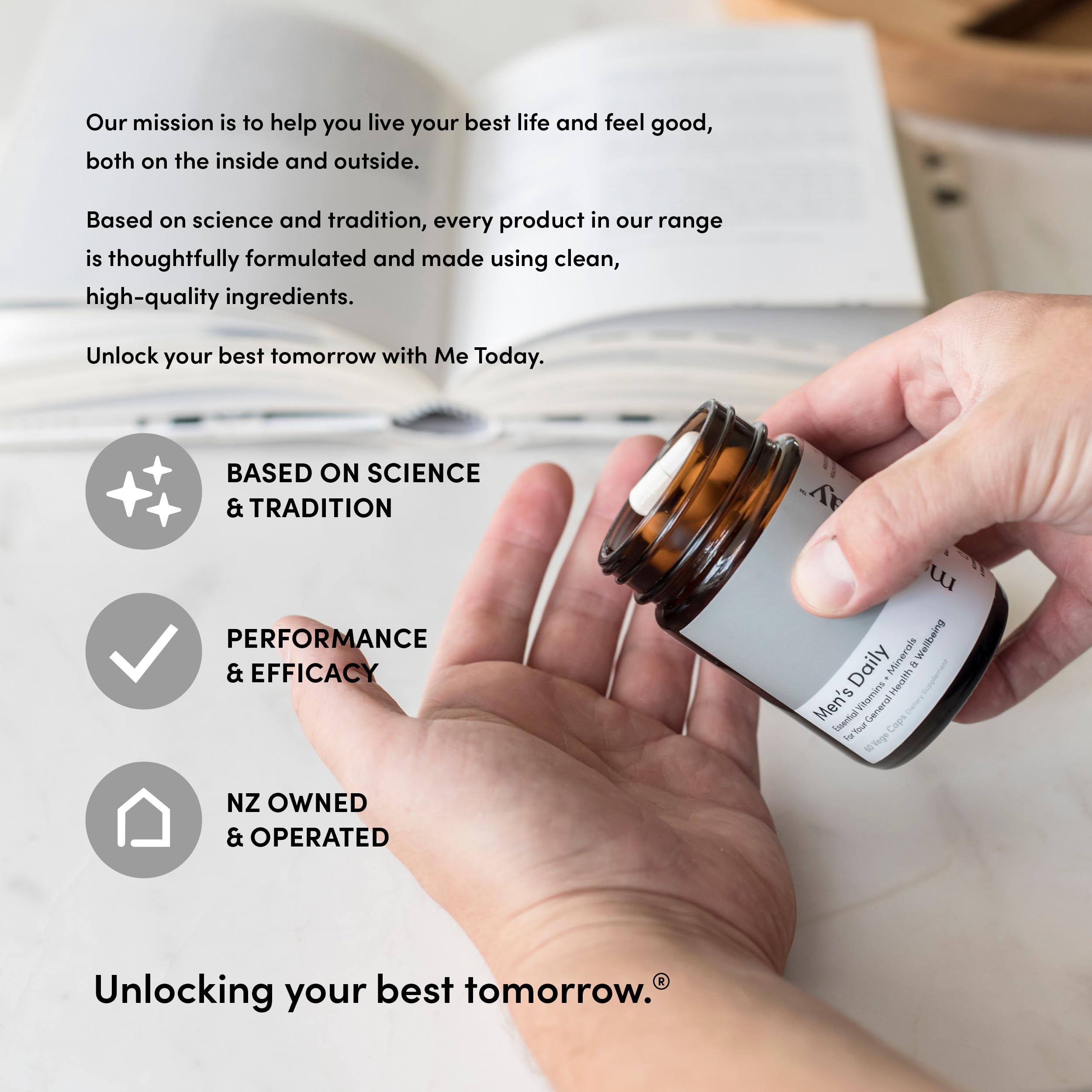 me today Multivitamin for Men, Mineral Supplements with 27 Vitamins, Minerals and Herbs, Including D, C, A, B, Biotin and Zinc, Vegetarian | General Health Supplements | 60 Capsules me today uk supplements