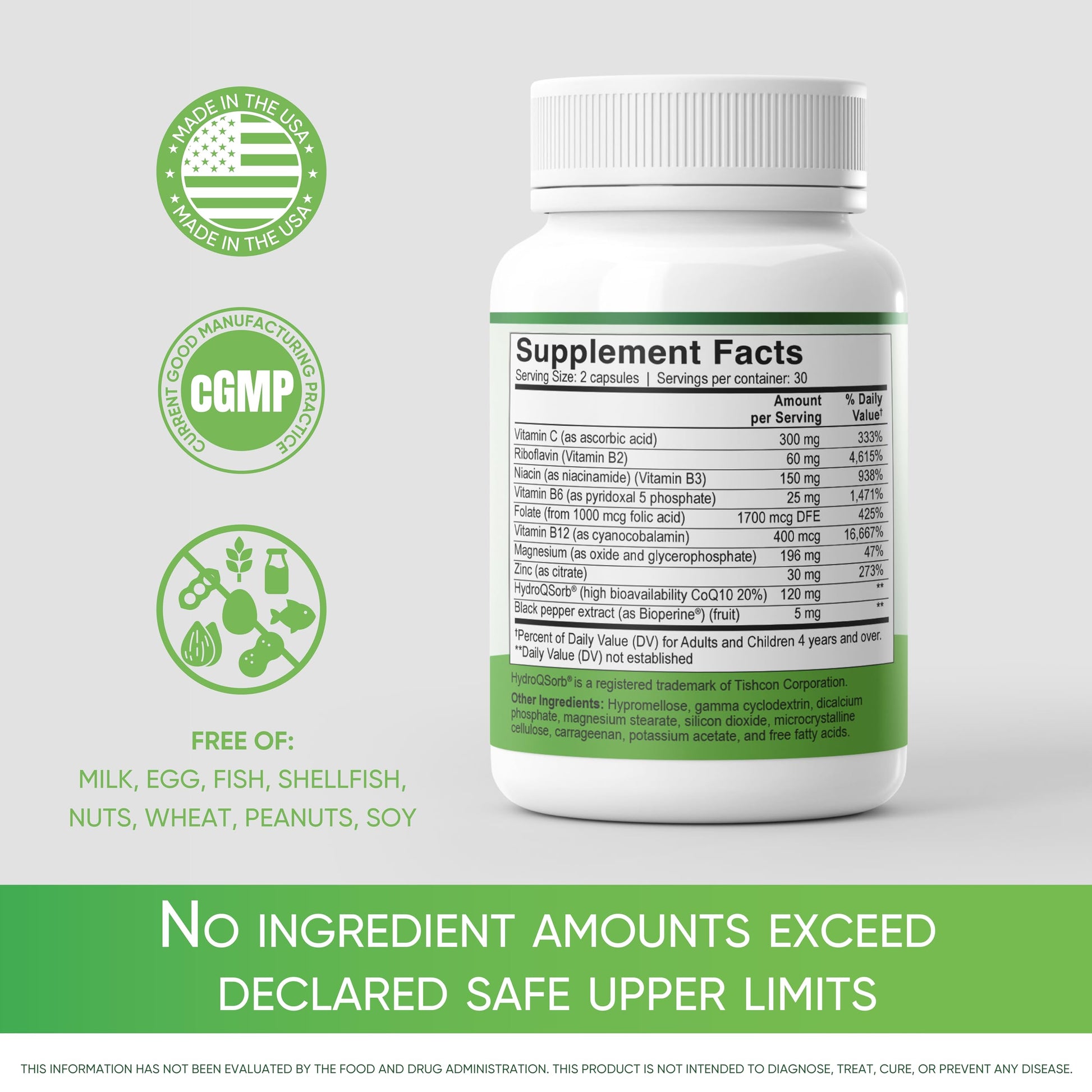 MigReForm – Doctor Formulated Nutritional Supplement and Migraine Wellness Support - Natural Migraine Health Formula with Magnesium, Vitamin B2 & CoQ10-60 Capsules for Women & Men Migraceutics uk supplements