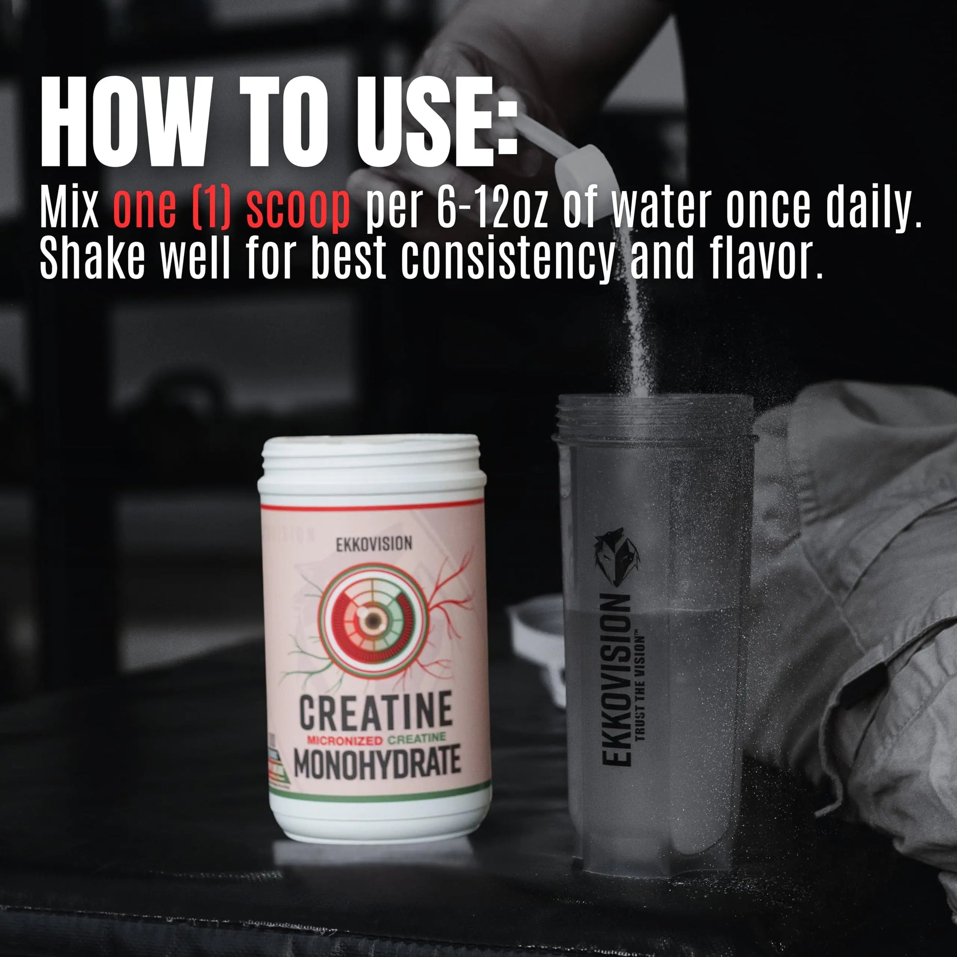 Ekkovision Creatine Monohydrate Powder, Micronized, Unflavored, Pre Workout & Post Workout Supplement for Men and Women, Energy Support, Easy to Mix in Shakes Ekkovision uk supplements