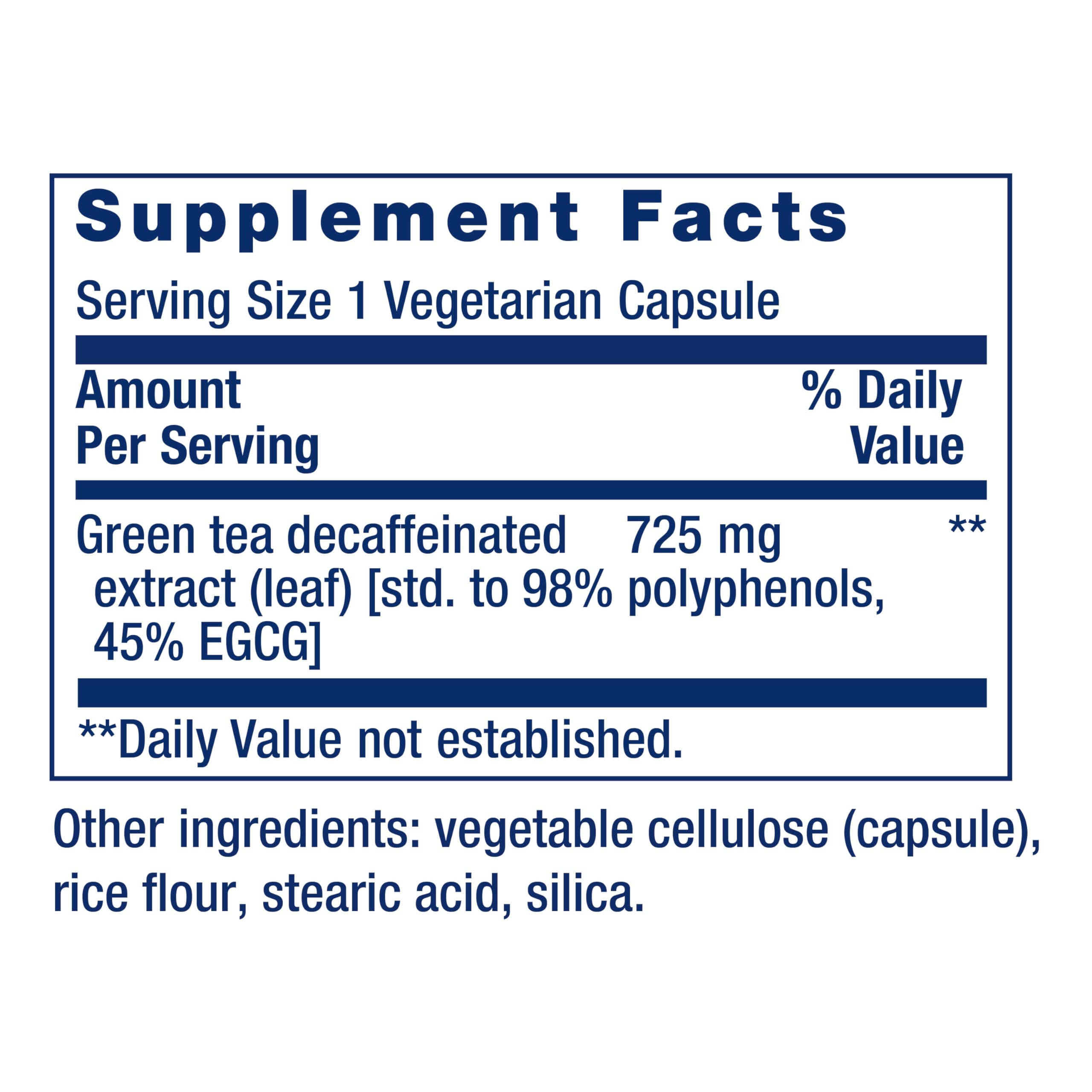 Life Extension Decaffeinated Mega Green Tea Extract – Polyphenol-Rich, Cell Health Life Extension uk supplements