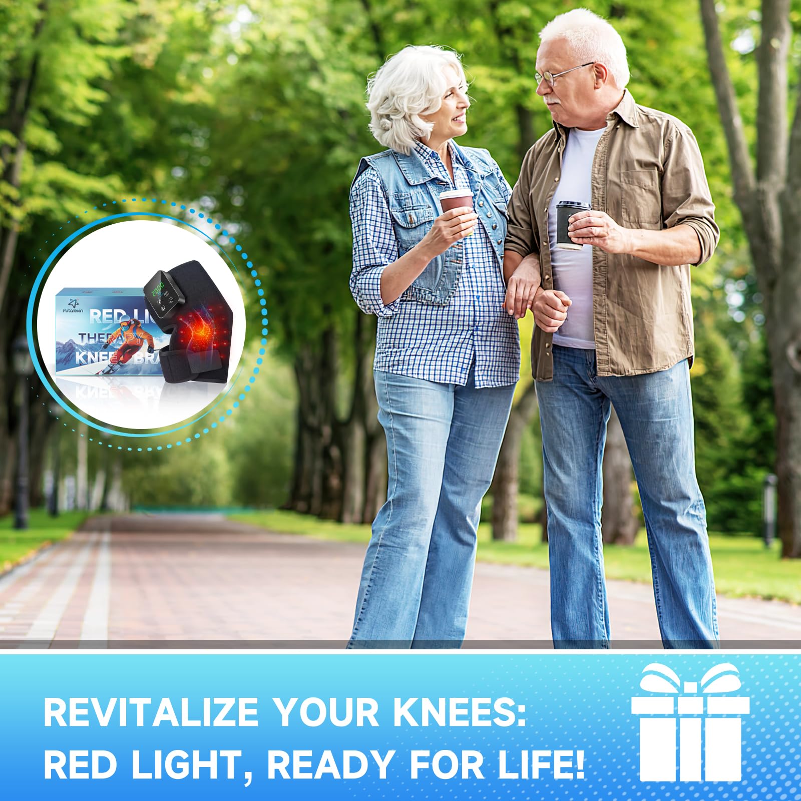 Red Light Therapy Knee Brace: Pain Relief Infrared Heating Pad 72 LED Heat Lamp Pain Relief Astarexin uk supplements