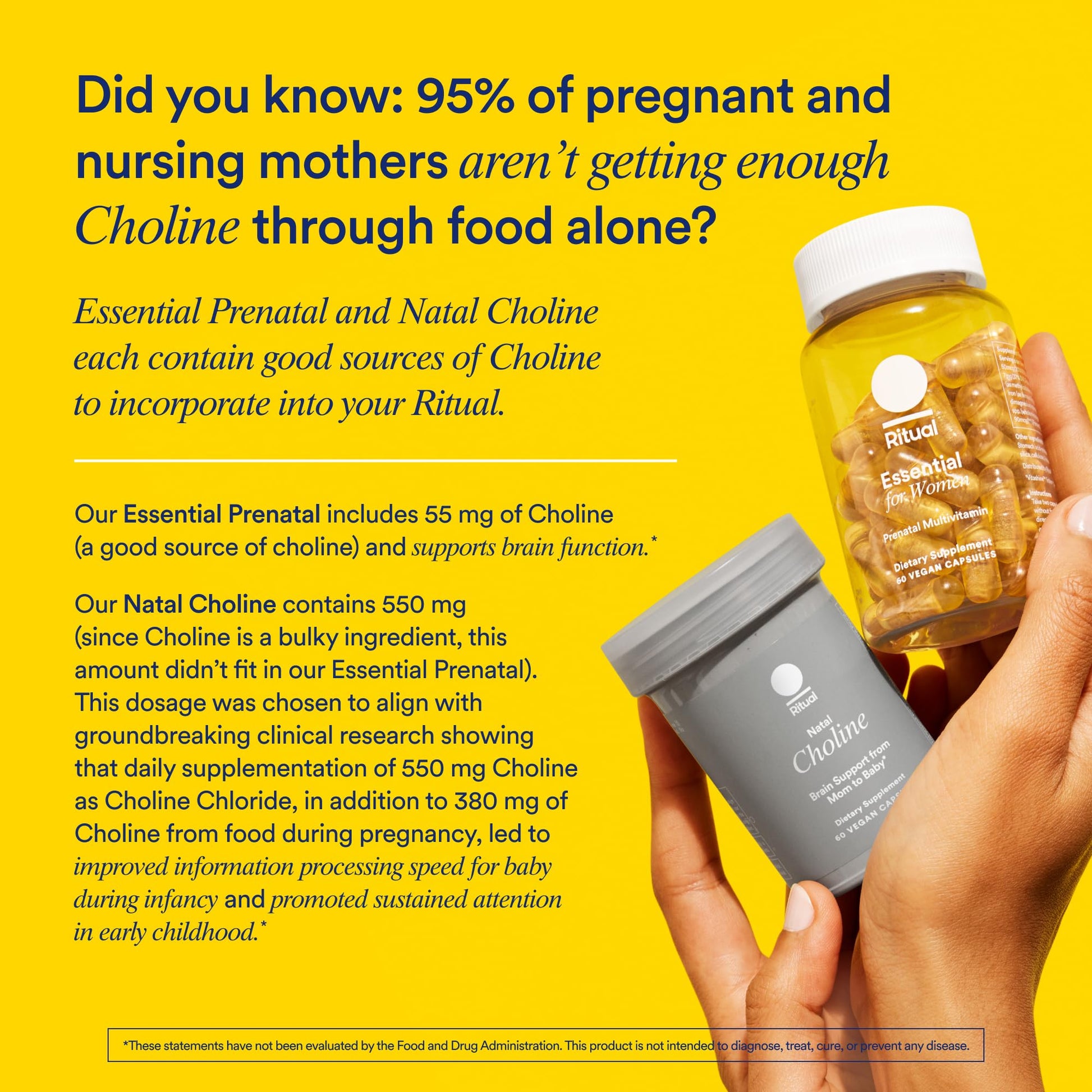 Ritual Essential for Women Prenatal Multivitamin: Folate & Choline for Neural Tube Support, Omega-3 DHA for Fetal Brain Development, Iron, Calcium-Helper D3 & K2, Non-GMO, Vegan, Citrus, 30 Days Ritual uk supplements