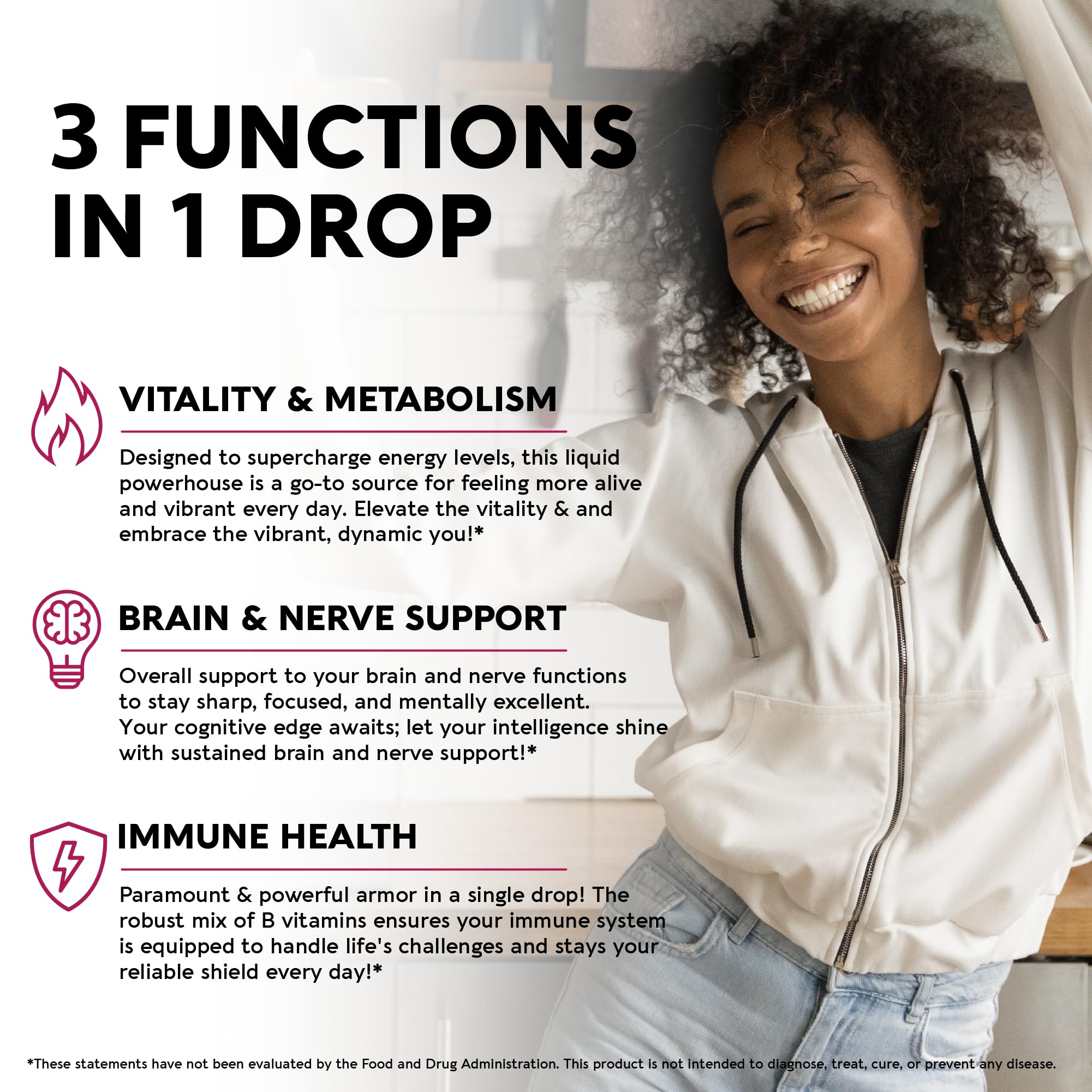 USDA Organic Vitamin B Complex Liquid Drops - 8-in-1 B Complex Vitamins: B1, B2, B3, B5 NUTRAHARMONY uk supplements