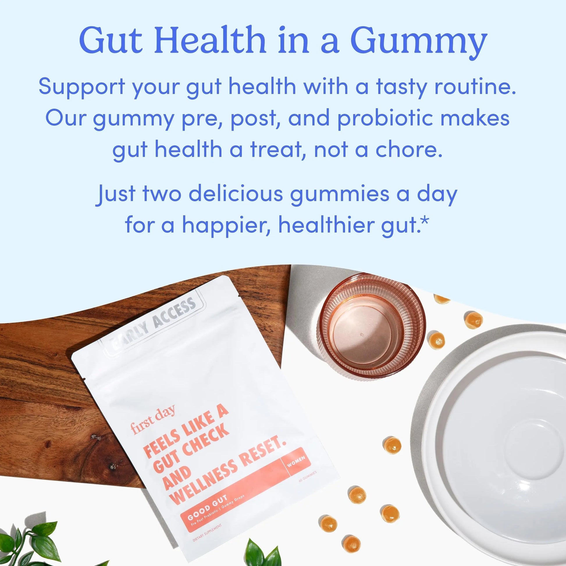 FIRST DAY Women’s Good Gut Tribiotic Gummies – 3-in-1 Prebiotic, Probiotic & Postbiotic Supplement – Supports Immune Function and Digestive FIRST DAY uk supplements