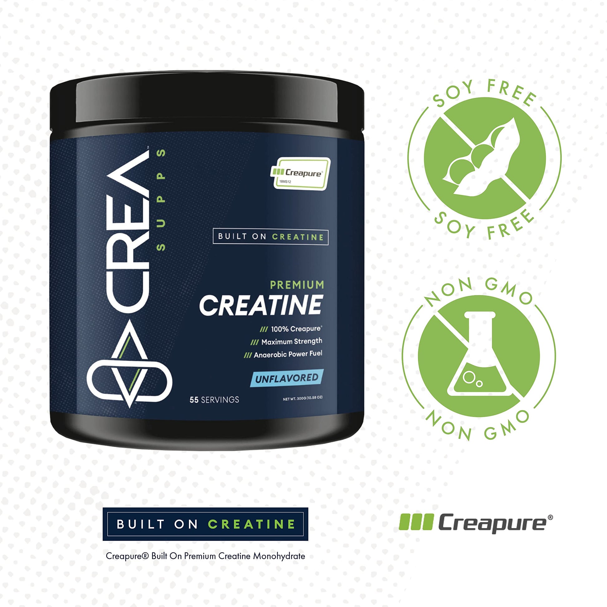 CREA SUPPS Premium Creapure Creatine Monohydrate Powder | Pure, Vegan, Keto CREA SUPPS uk supplements