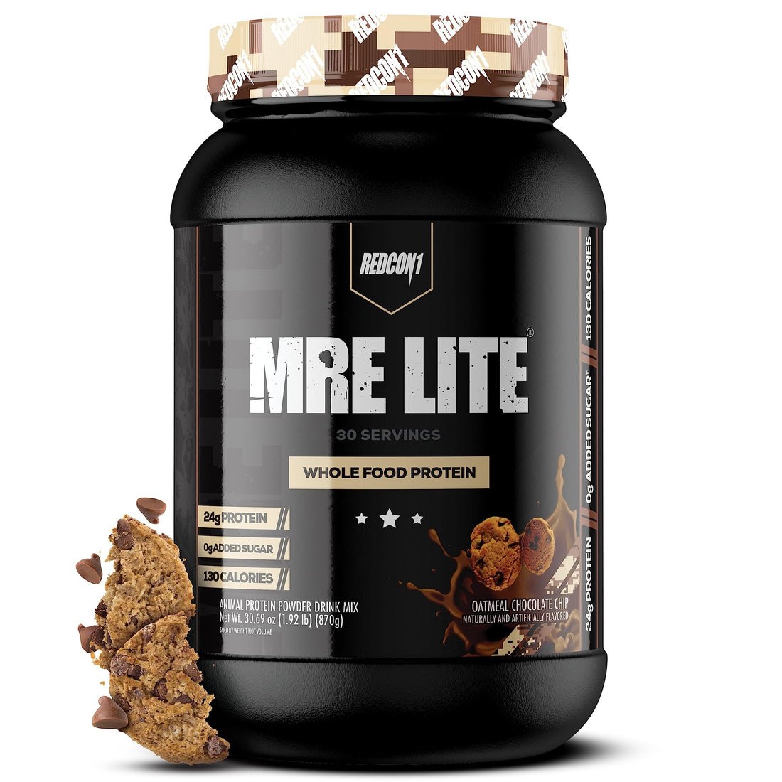 REDCON1 MRE Lite Whole Food Protein Powder, Oatmeal Chocolate Chip - Low Carb REDCON1 uk supplements