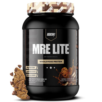 REDCON1 MRE Lite Whole Food Protein Powder, Oatmeal Chocolate Chip - Low Carb REDCON1 uk supplements