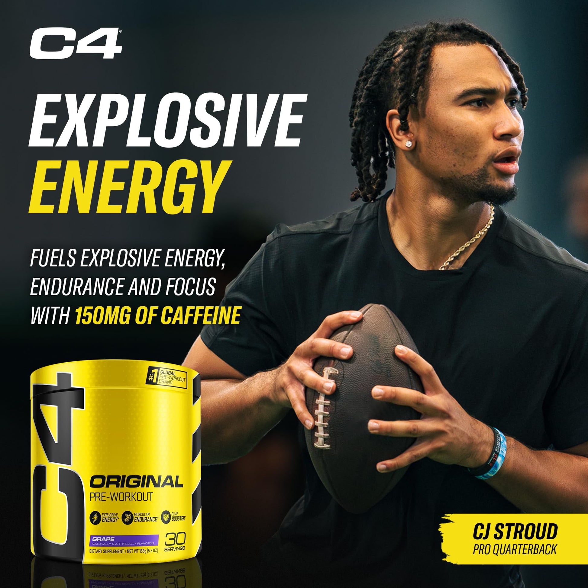 Cellucor C4 Original Pre Workout Powder Grape Sugar Free Preworkout Energy Cellucor uk supplements