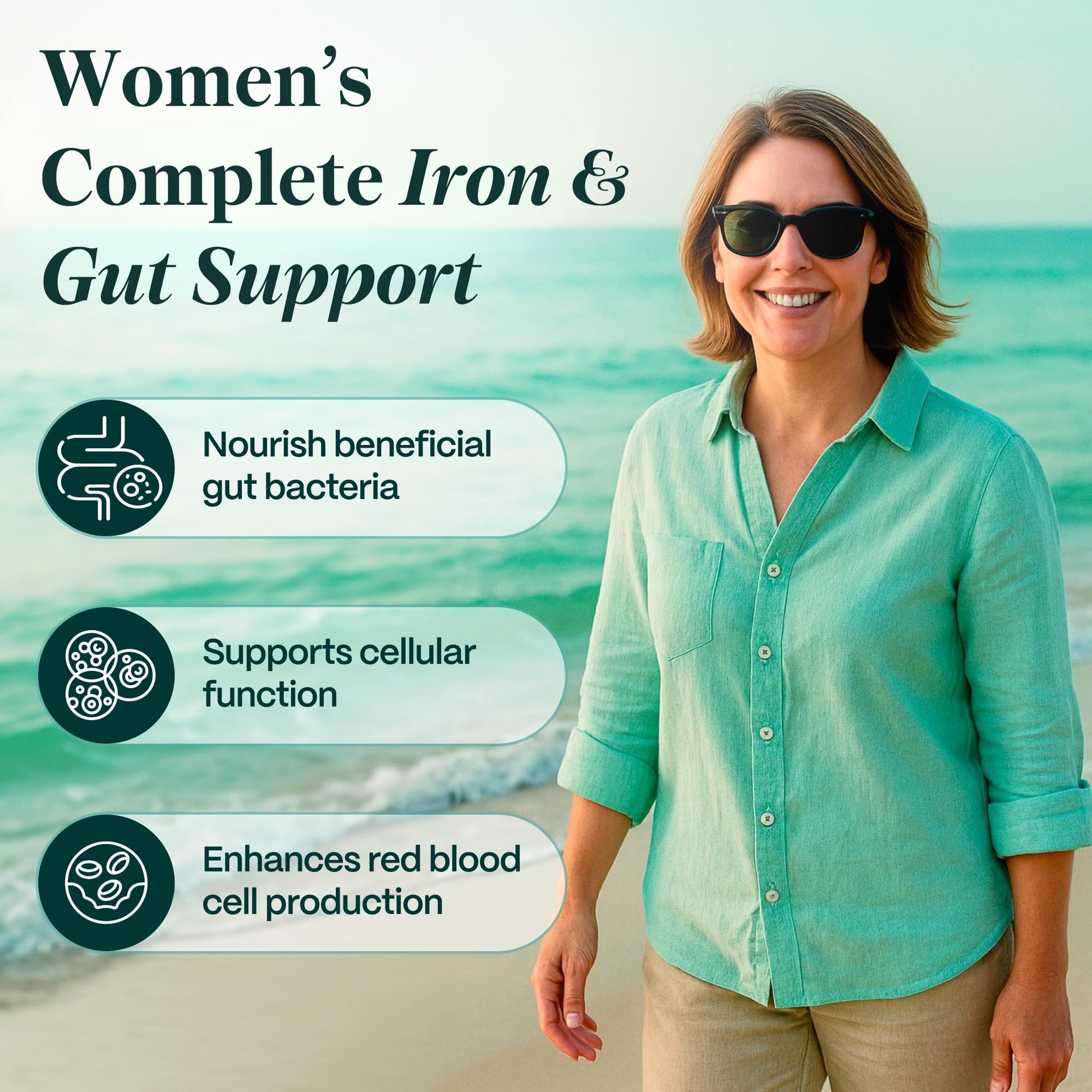 Rejuveen Previtalean | Prebiotic Fiber Supplement for Women | Supports Gut Health & Red Blood Cell Production | Contains Highly Bioavailable Iron, Folate & Vitamin B12 | 90 Ct, 30 Servings Rejuveen uk supplements
