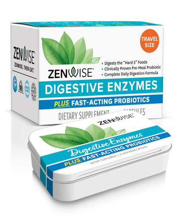 Zenwise Digestive Enzymes - Probiotic Multi Enzymes with Probiotics, 15 Ct Zenwise Health uk supplements