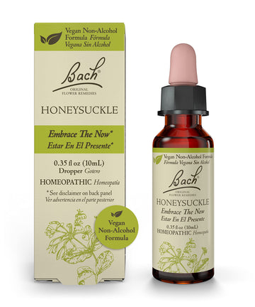 Bach Original Flower Remedies, Honeysuckle for Embracing The Now (Non-Alcohol Formula) Bach uk supplements