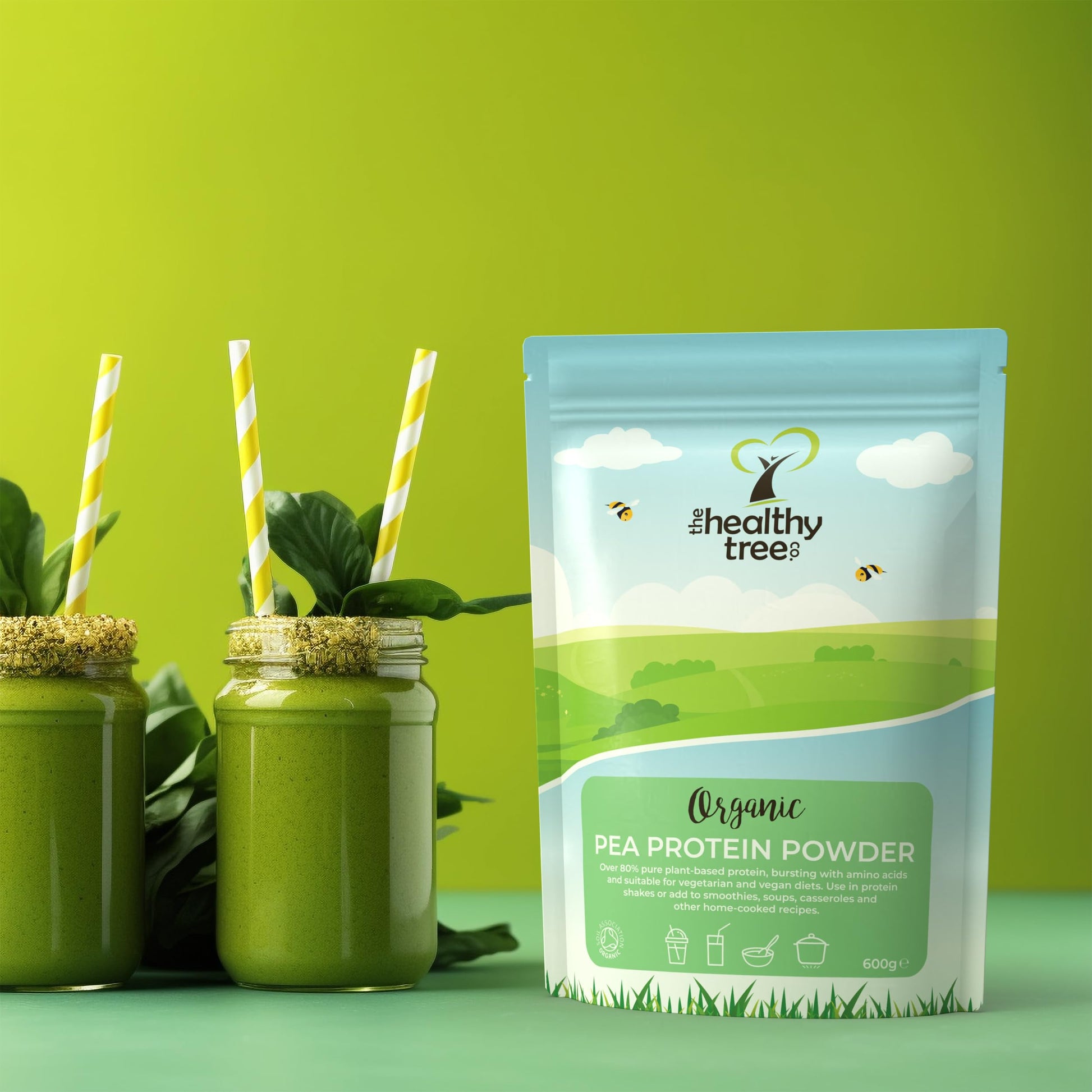 Organic Pea Protein Powder - European Vegan Protein Powder by TheHealthyTree Company TheHealthyTree Company uk supplements