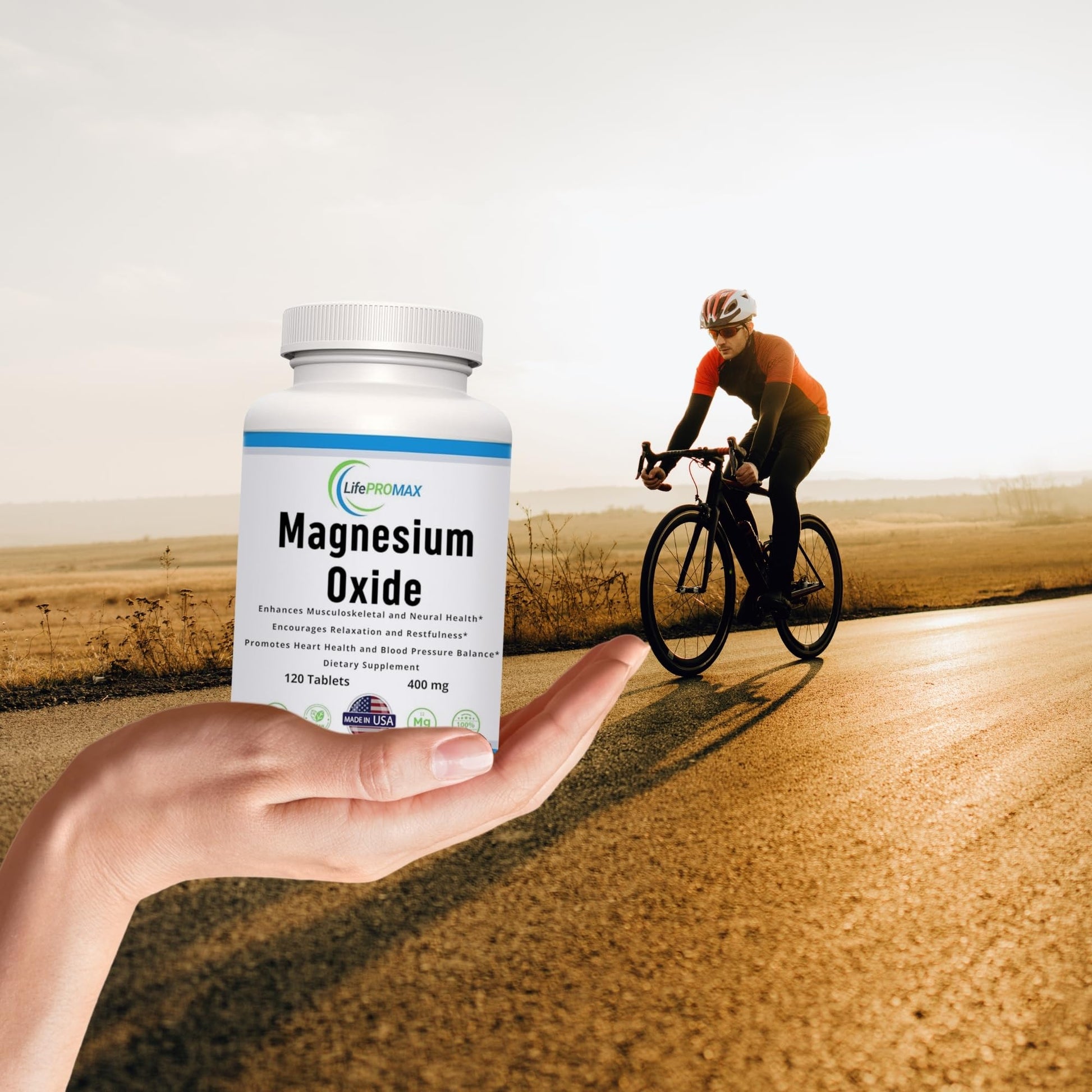 Magnesium 400mg [High Potency] Supplement – Magnesium Oxide for Immune Support, Muscle Recovery, Leg Cramps and Relaxation 120 Tablets LifePROMAX uk supplements