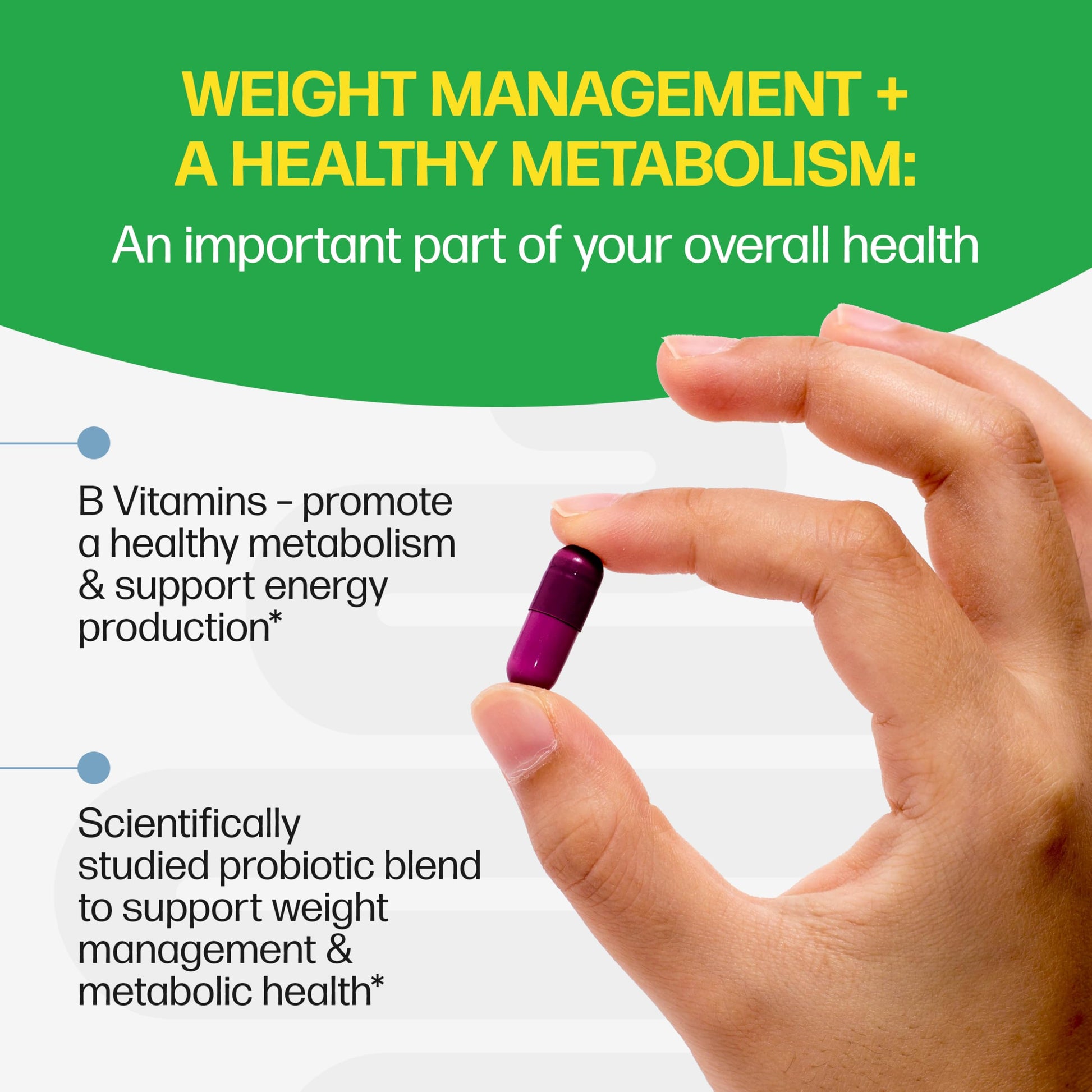 Culturelle Metabolism + Weight Management with SlimBiotics® Probiotic Capsules – 30 Count – Helps Safely Manage Weight - Promotes Healthy Metabolism and Physical & Mental Energy Culturelle uk supplements