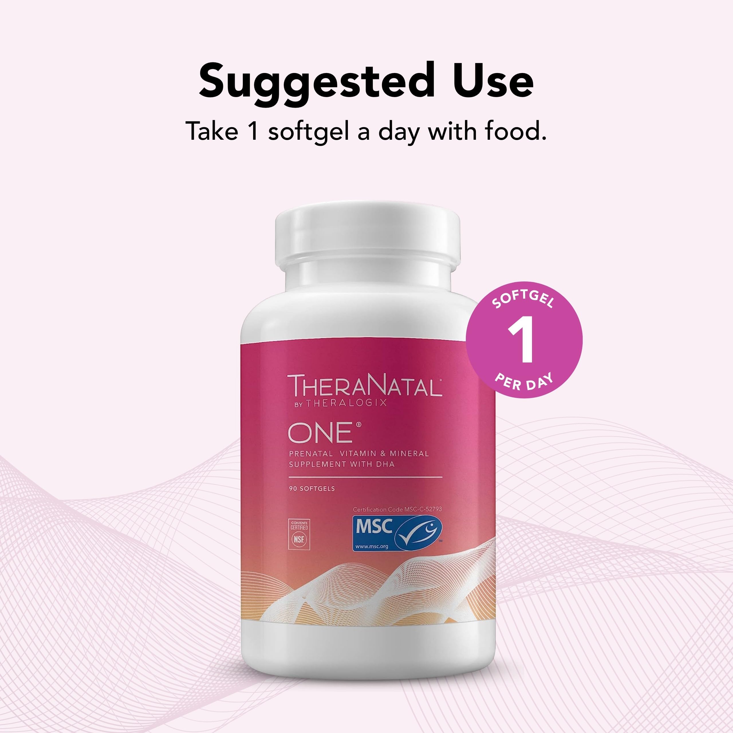 Theralogix TheraNatal One Prenatal Vitamin - 90-Day Supply - Prenatal Multivitamin Theralogix uk supplements