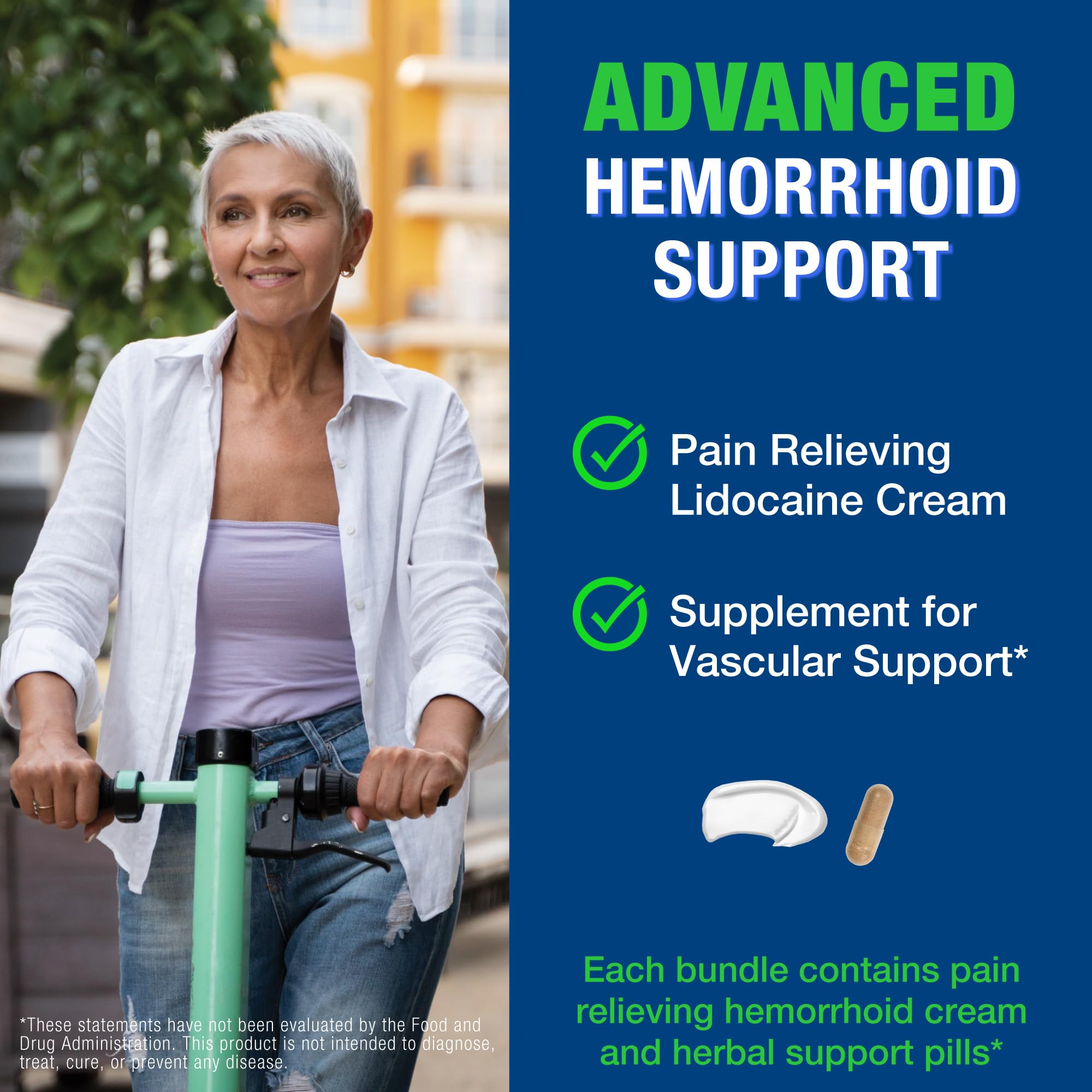 HemRid Max and Maximum Strength Lidocaine Cream - Hemorrhoid Relief Bundle for Fast Internal & External Support - Hemorrhoid Pills & Hemorrhoidal Lidocaine Cream for Rapid Comfort & Soothing Care HemRid uk supplements