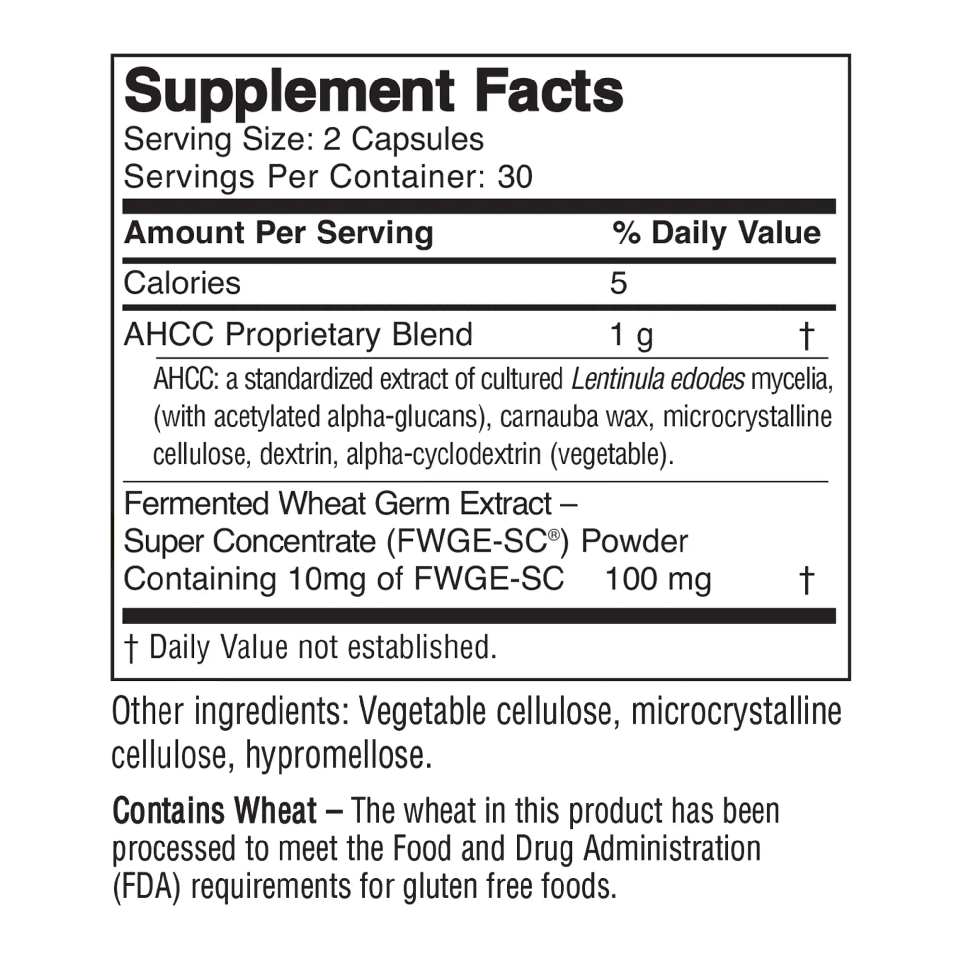 American BioSciences ImmPower Plus, AHCC & Fermented Wheat Germ Extract Herbal Supplement, 550mg per Capsule for Immune Support, Maintains Natural Killer Cell Activity, Pack of 1, 60 Veggie Capsules American BioSciences uk supplements