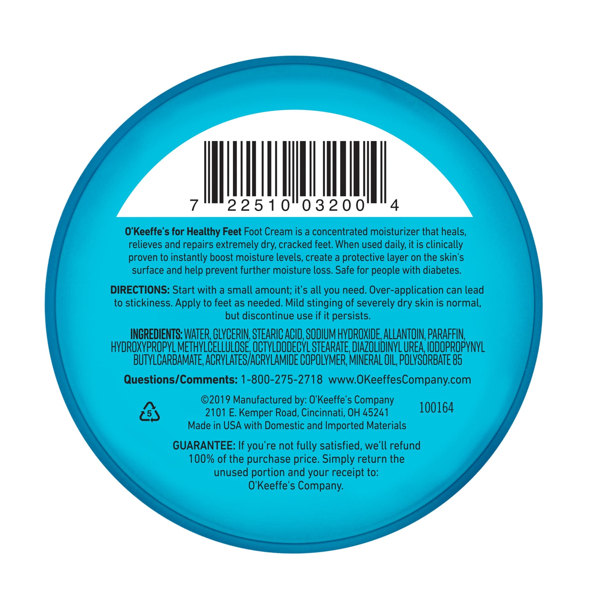 O'Keeffe's for Healthy Feet Foot Cream, Guaranteed Relief for Extremely Dry, Cracked Feet O'Keeffe's uk supplements