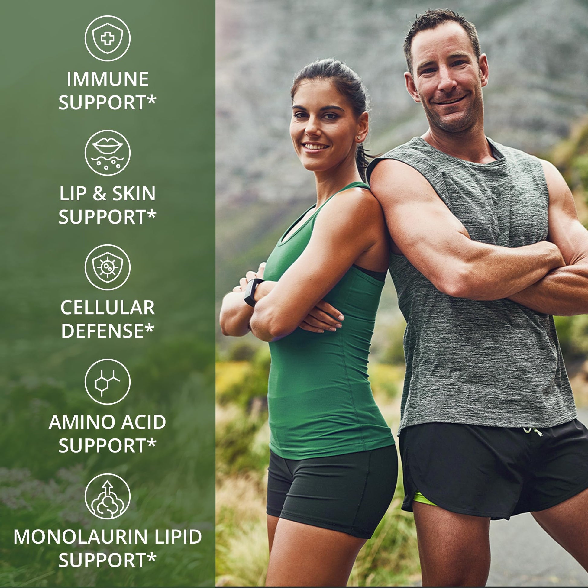 Peak Performance L Lysine 1000mg + Monolaurin 500mg High Potency Supplement for Lips, Skin, & Immune Support - L-Lysine 2-in-1 Bioavailable Supplements Peak Performance uk supplements