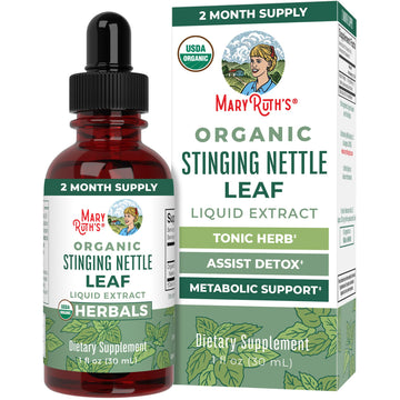 MaryRuth Organics Stinging Nettle Leaf Extract | Detox Supplement Herbal Drops | USDA Organic | Vegan | Non-GMO | Gluten Free | 1 Fluid Oz MARYRUTH'S uk supplements